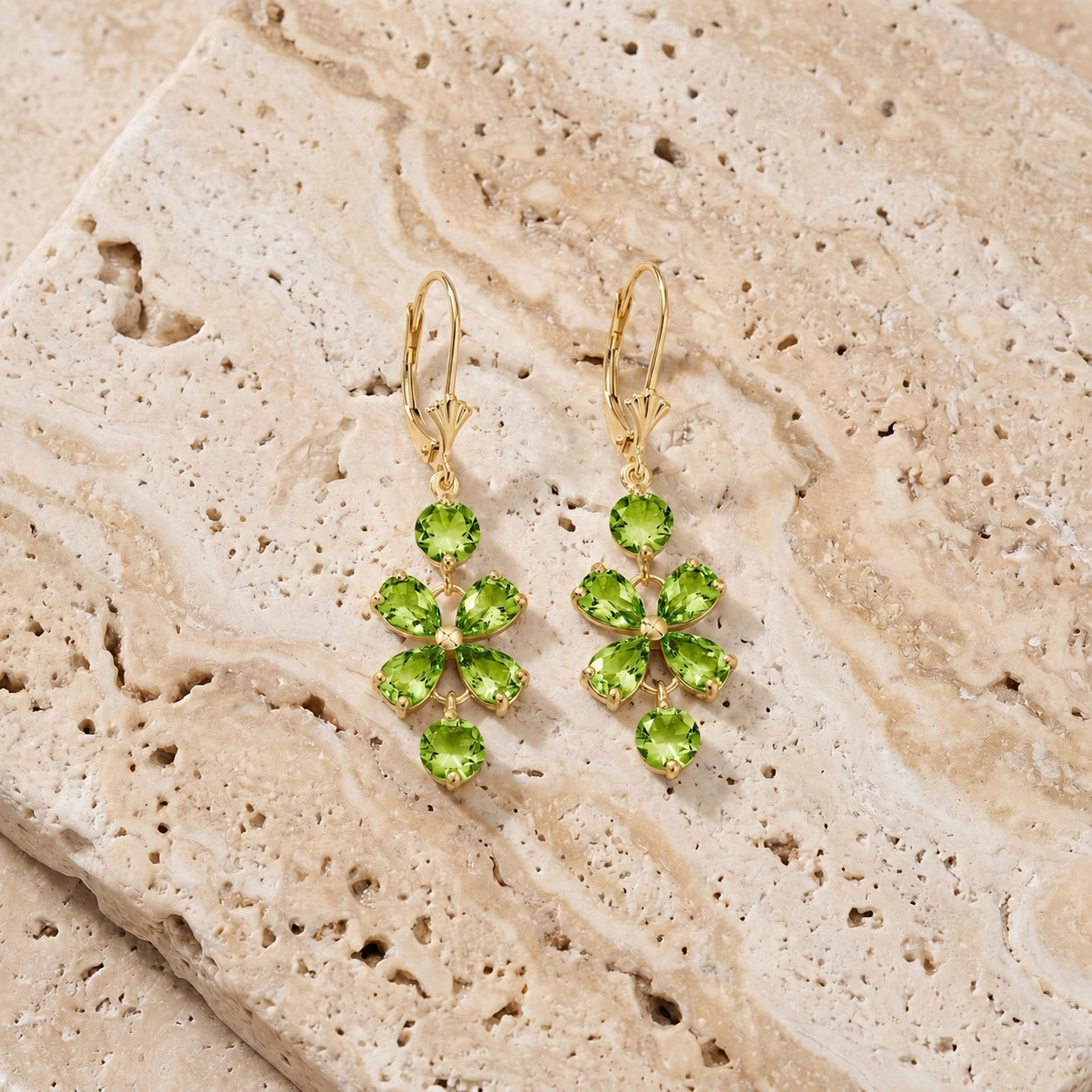 Yellow Gold Bloom Earrings Amethyst 10K — Gertrude