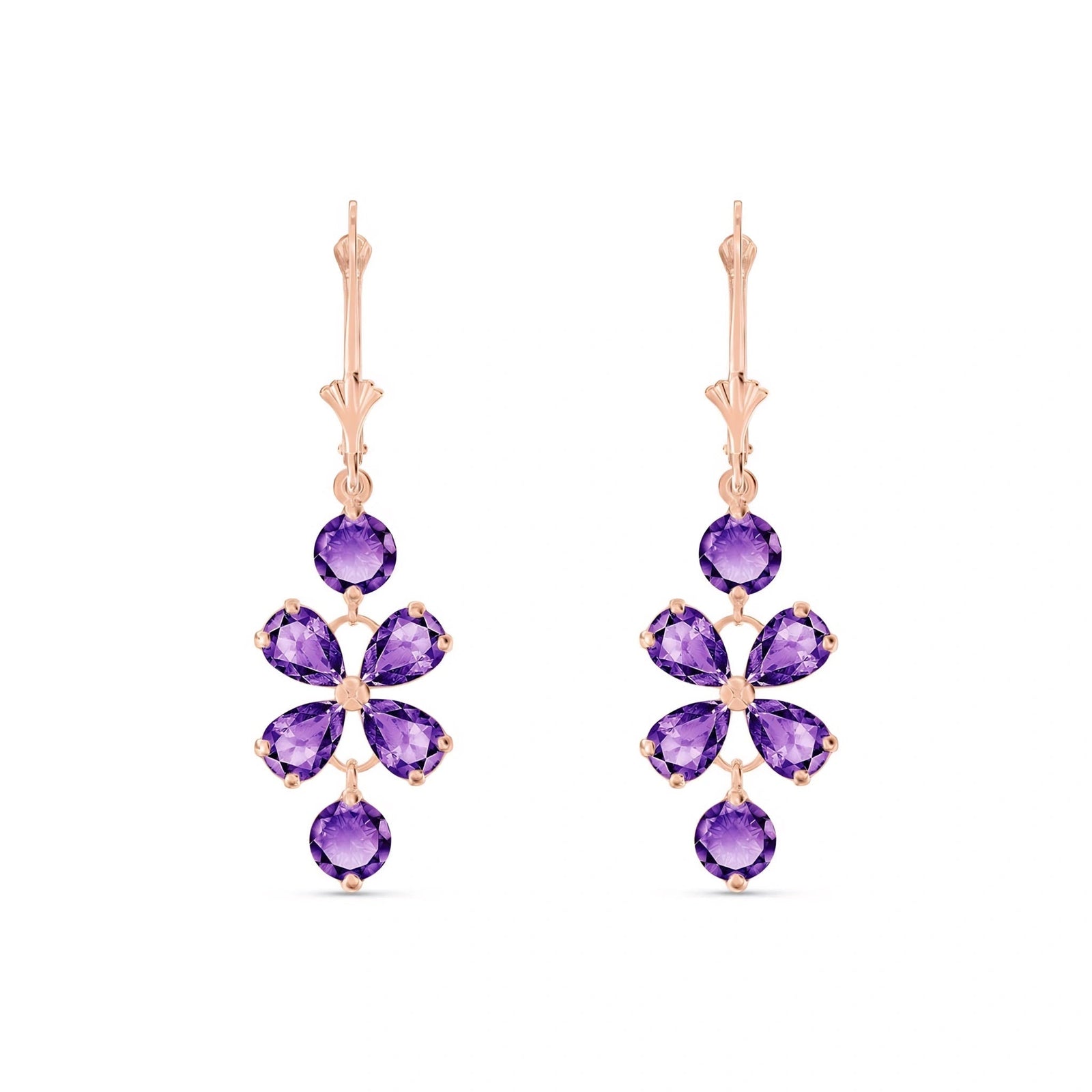 Rose Gold Bloom Earrings Peridot 10K — Gertrude