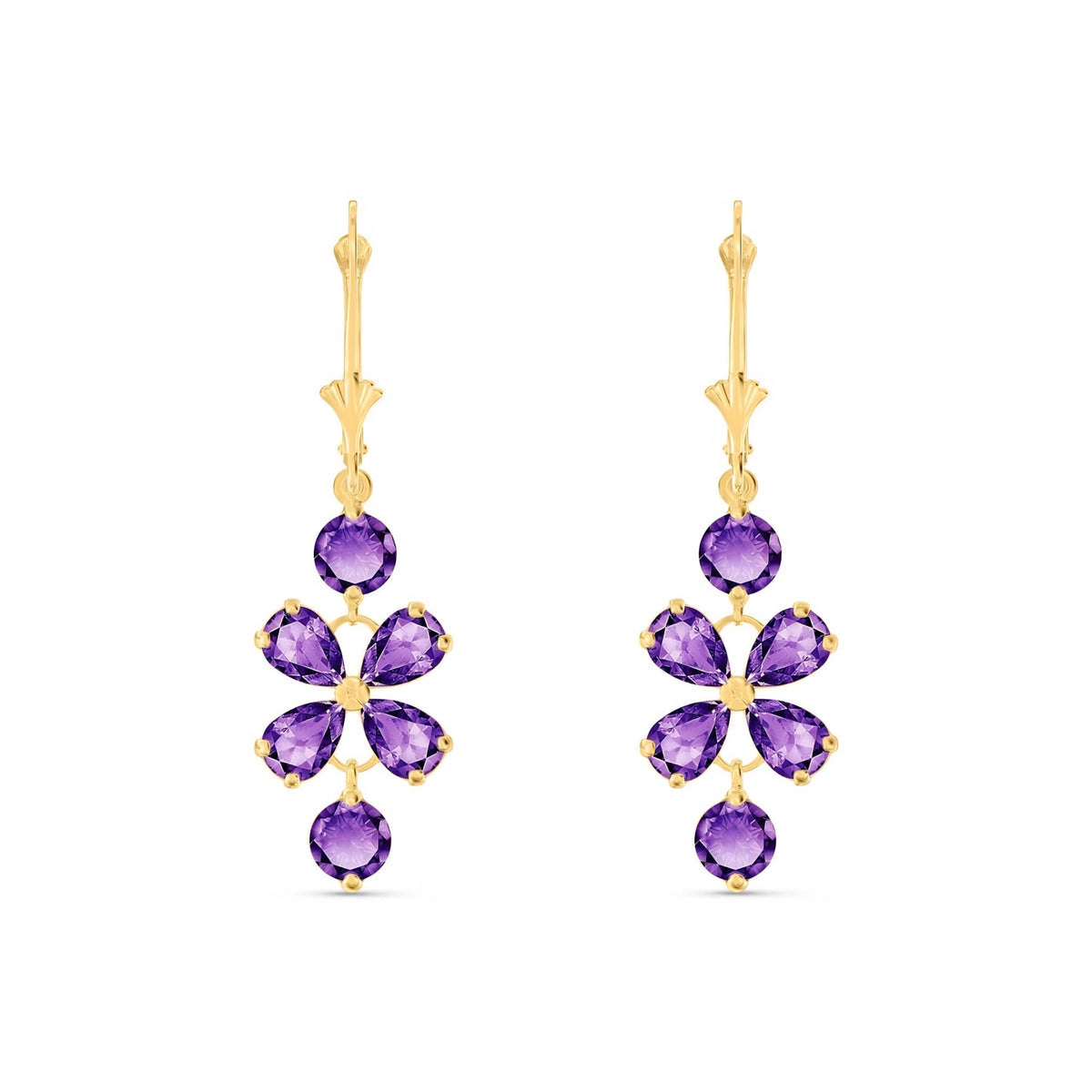 Yellow Gold Bloom Earrings Peridot 10K — Gertrude