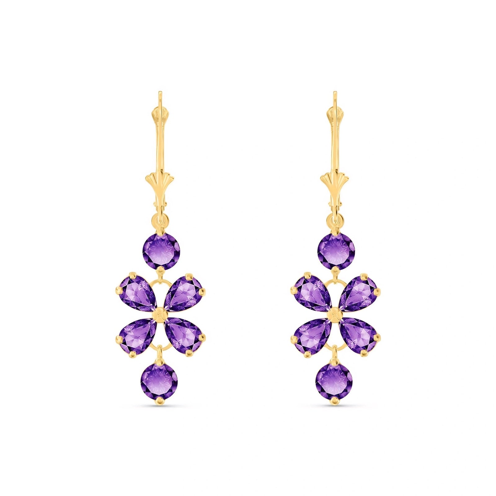 Yellow Gold Bloom Earrings Peridot 10K — Gertrude
