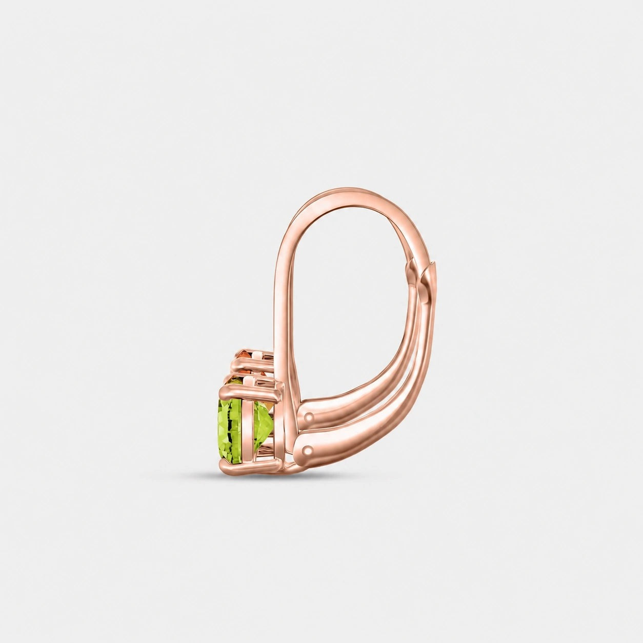 Rose Gold Heritage Earrings Peridot 10K — Lidia