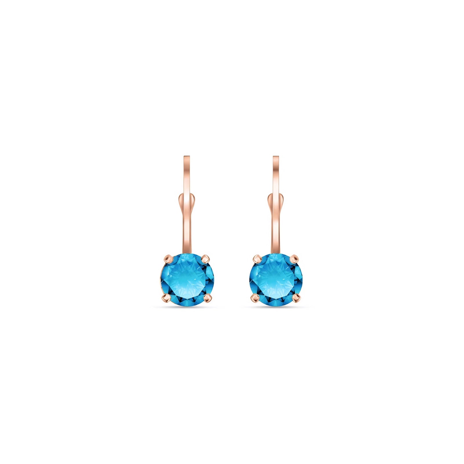 Rose Gold Heritage Earrings Amethyst 10K — Lidia