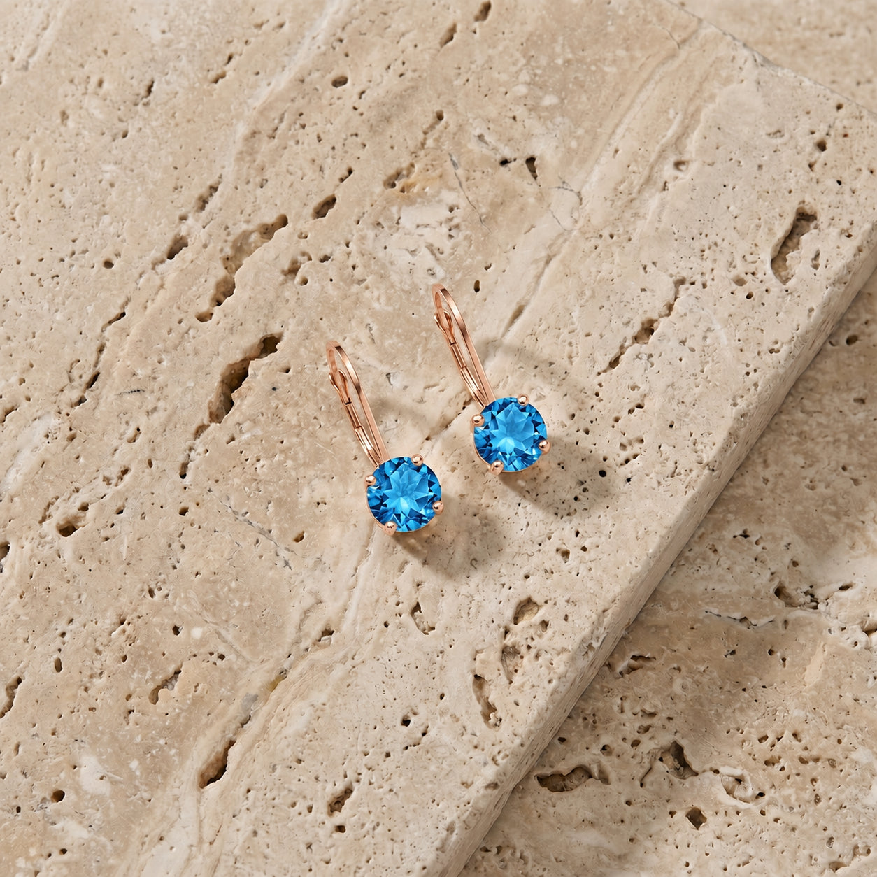 Rose Gold Heritage Earrings Amethyst 10K — Lidia