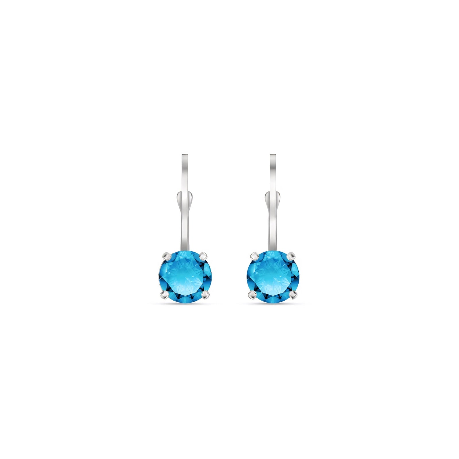 White Gold Heritage Earrings Amethyst 10K — Lidia