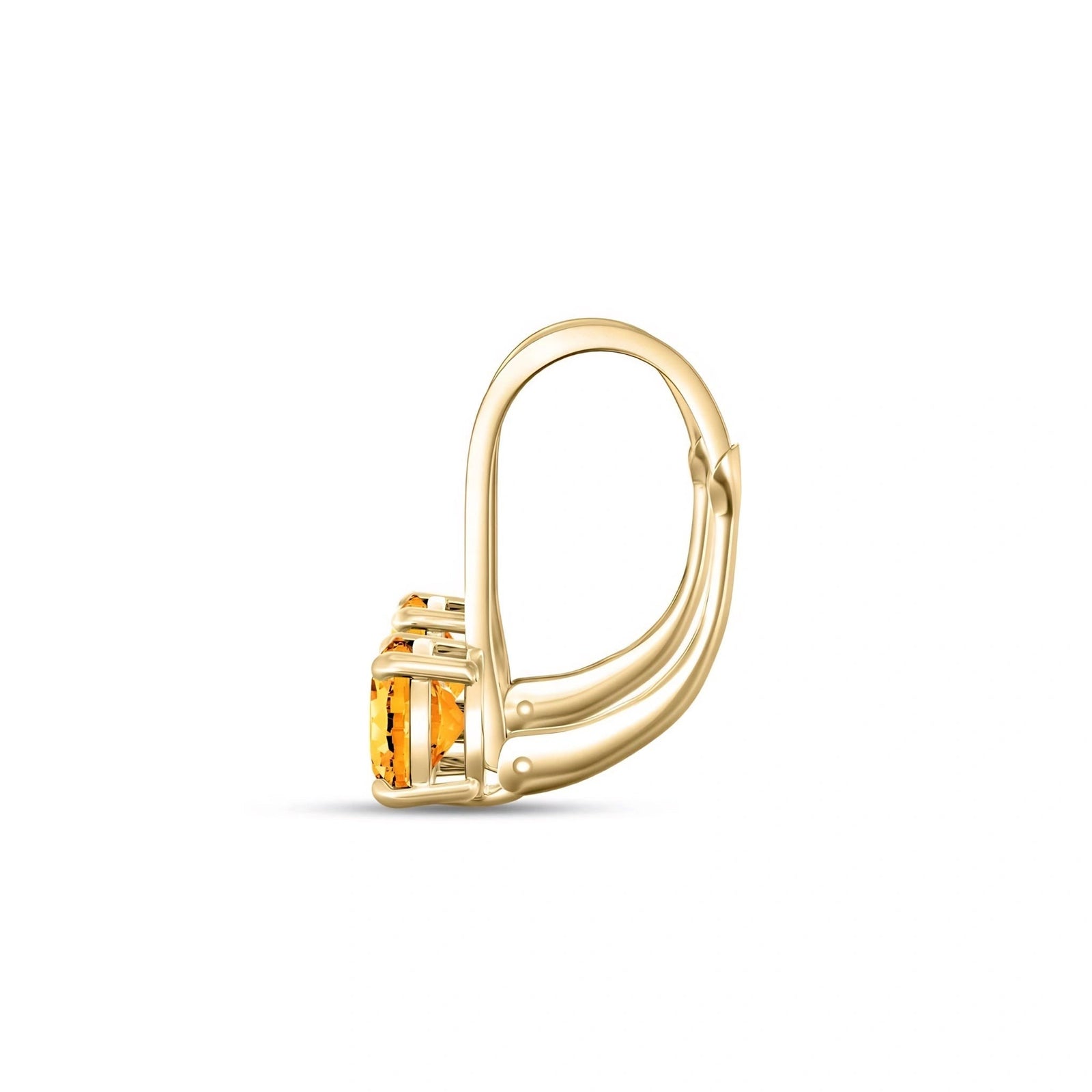 Yellow Gold Heritage Earrings Citrine 10K — Lidia