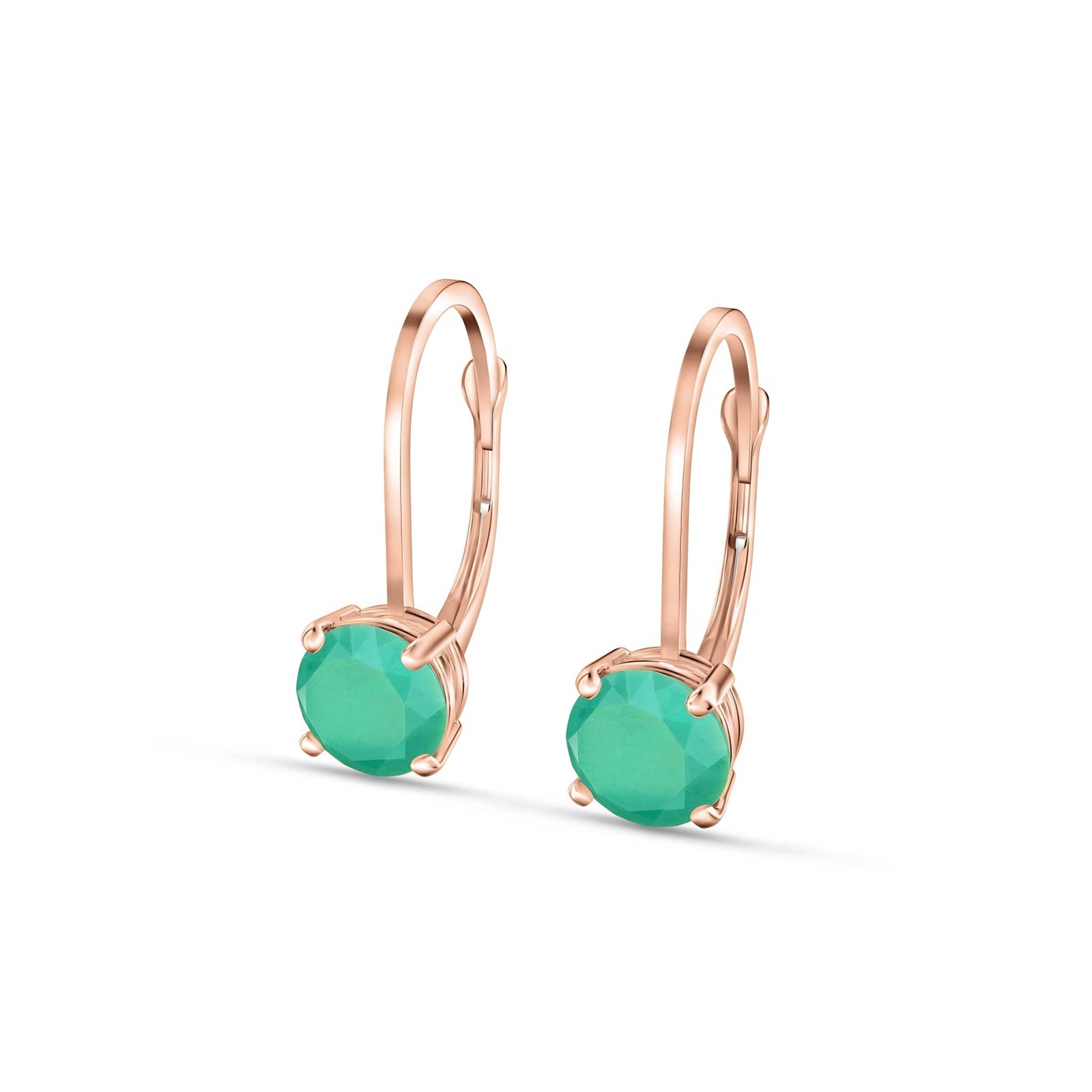 Rose Gold Heritage Earrings Garnet 10K — Lidia