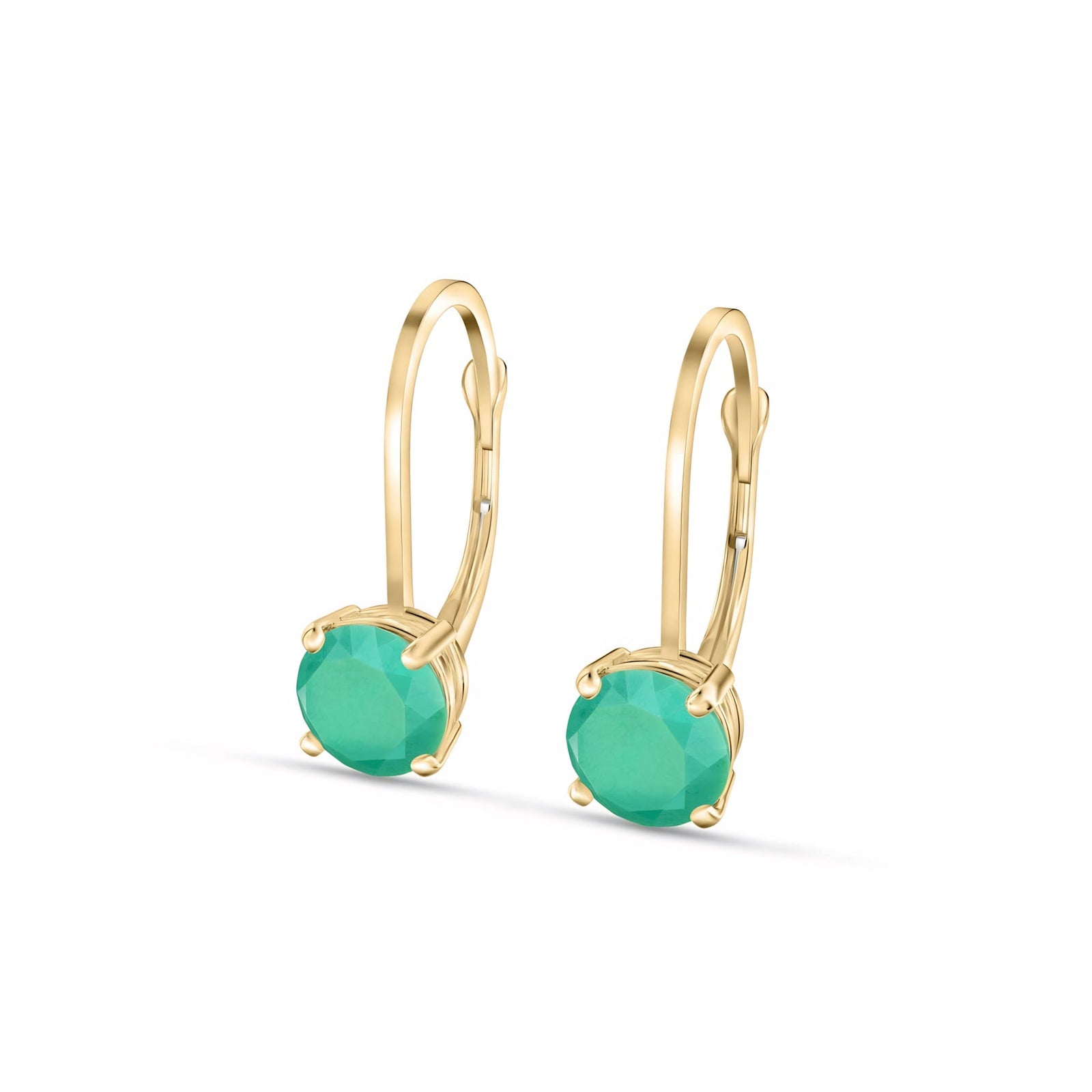 Yellow Gold Heritage Earrings Garnet 10K — Lidia