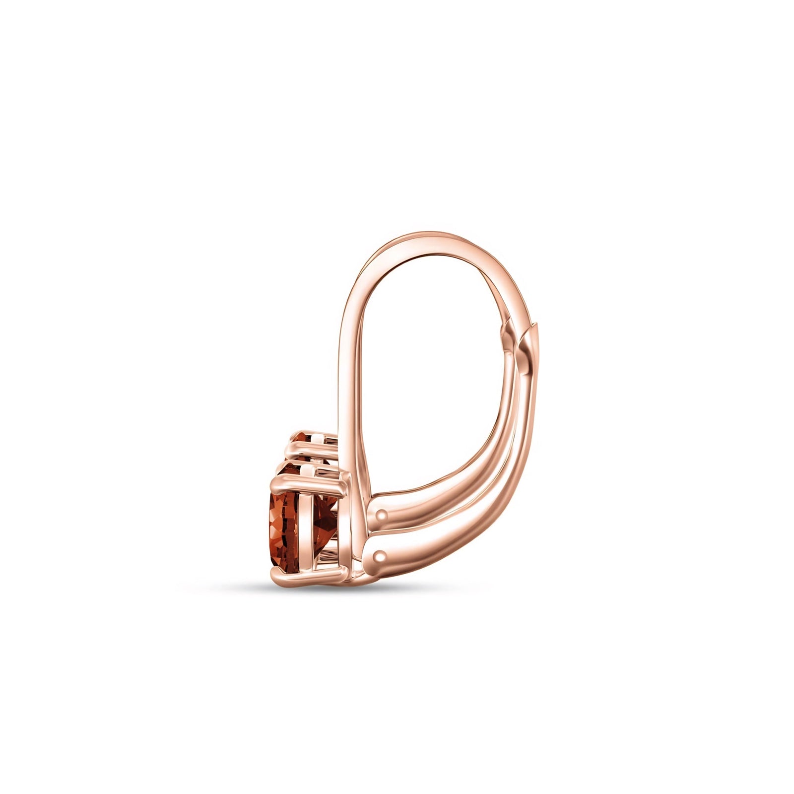 Rose Gold Heritage Earrings Aquamarine 10K — Lidia