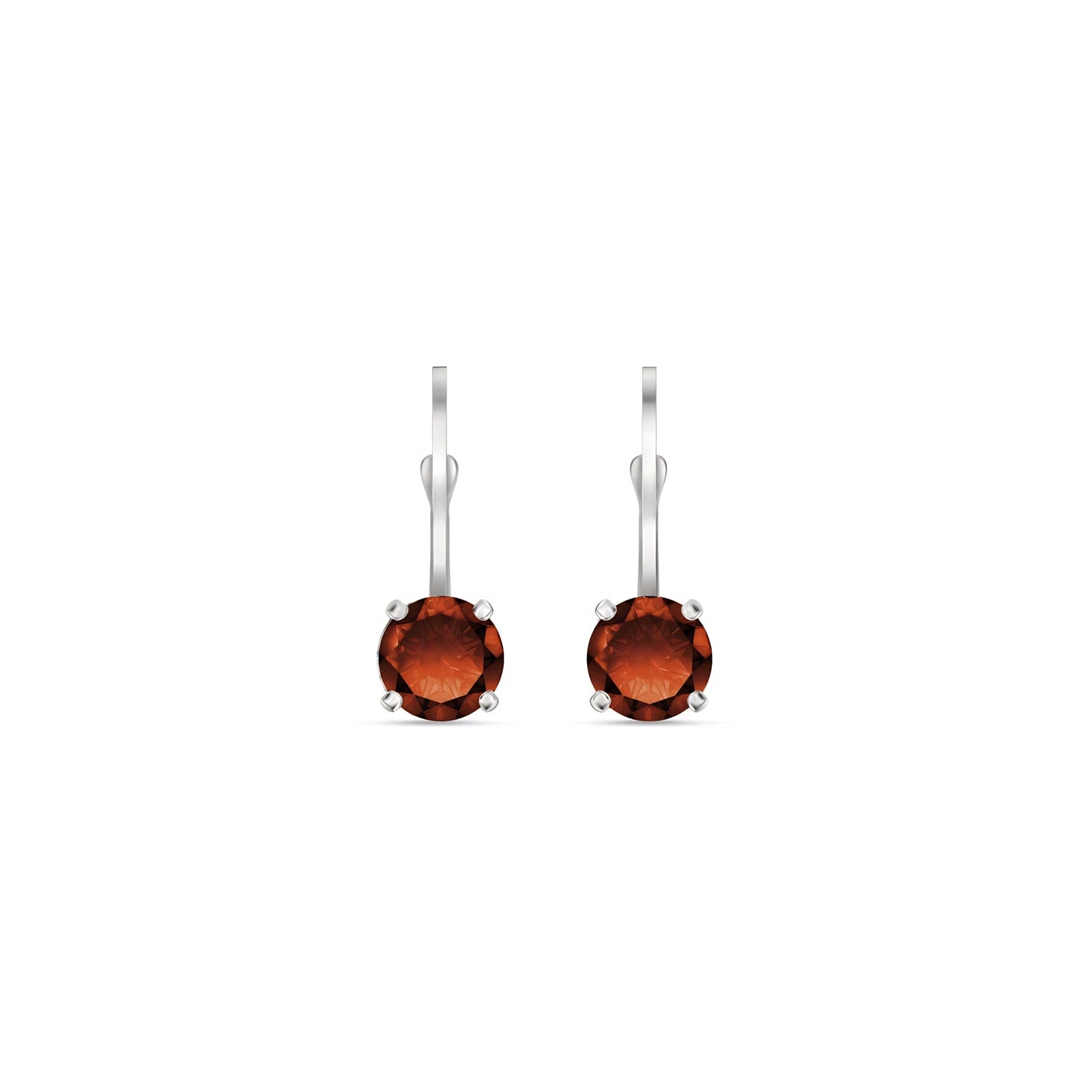 White Gold Heritage Earrings Aquamarine 10K — Lidia