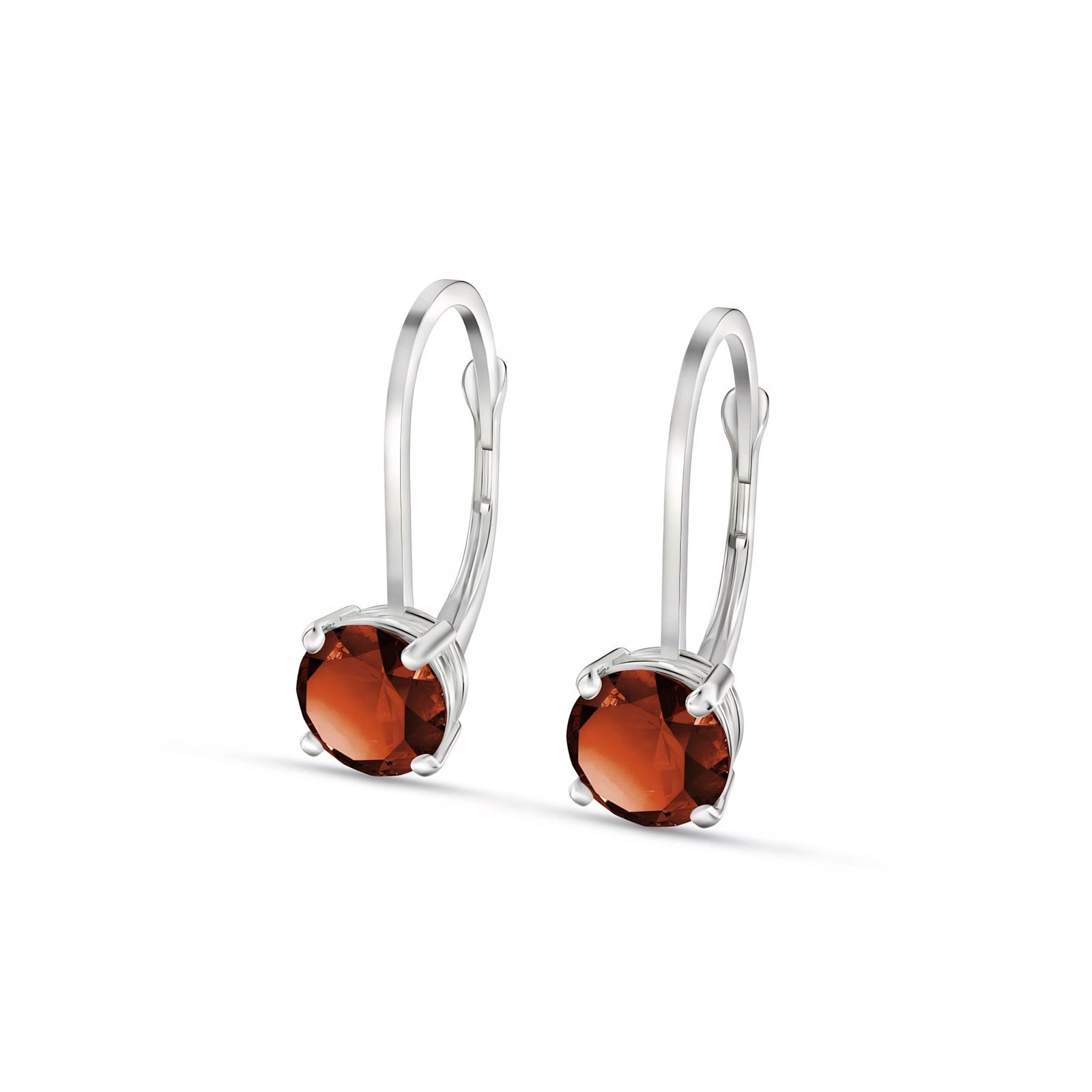 White Gold Heritage Earrings Aquamarine 10K — Lidia
