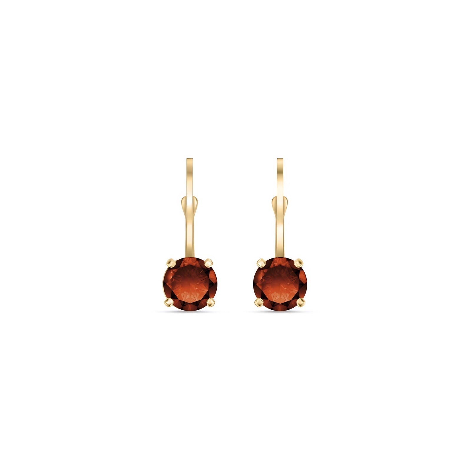 Yellow Gold Heritage Earrings Aquamarine 10K — Lidia