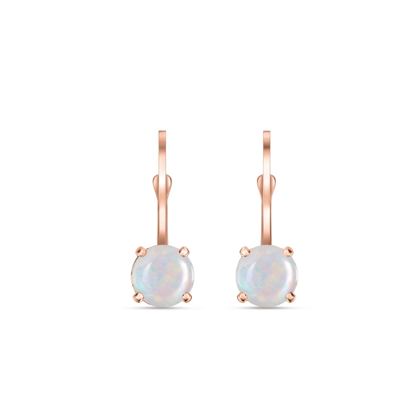 Rose Gold Heritage Earrings Ruby 10K — Lidia