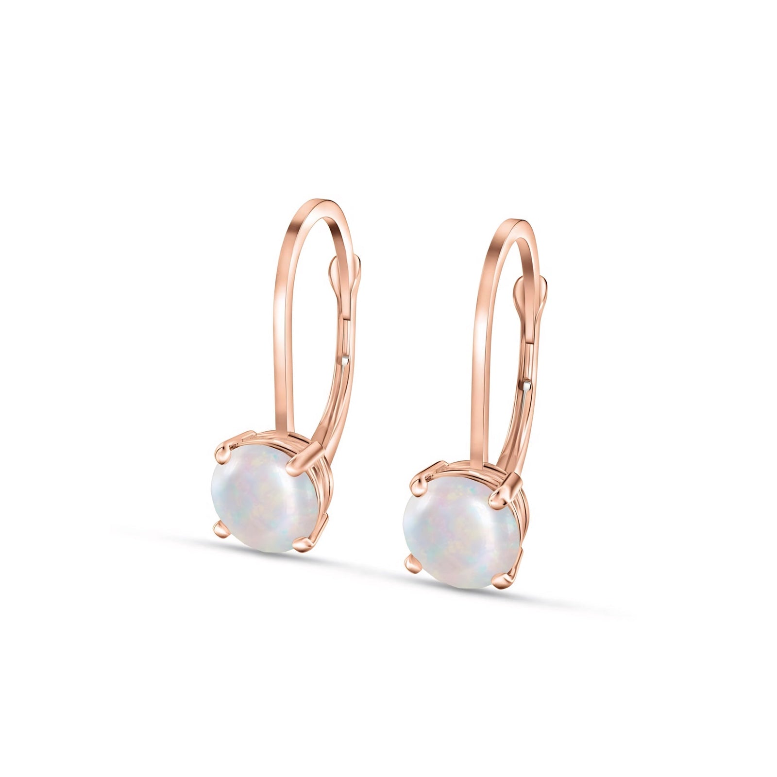 Rose Gold Heritage Earrings Ruby 10K — Lidia