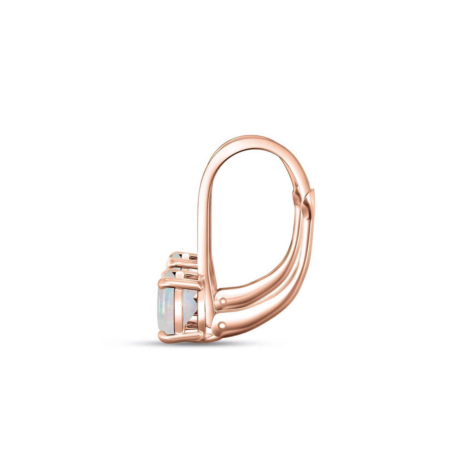 Rose Gold Heritage Earrings Ruby 10K — Lidia