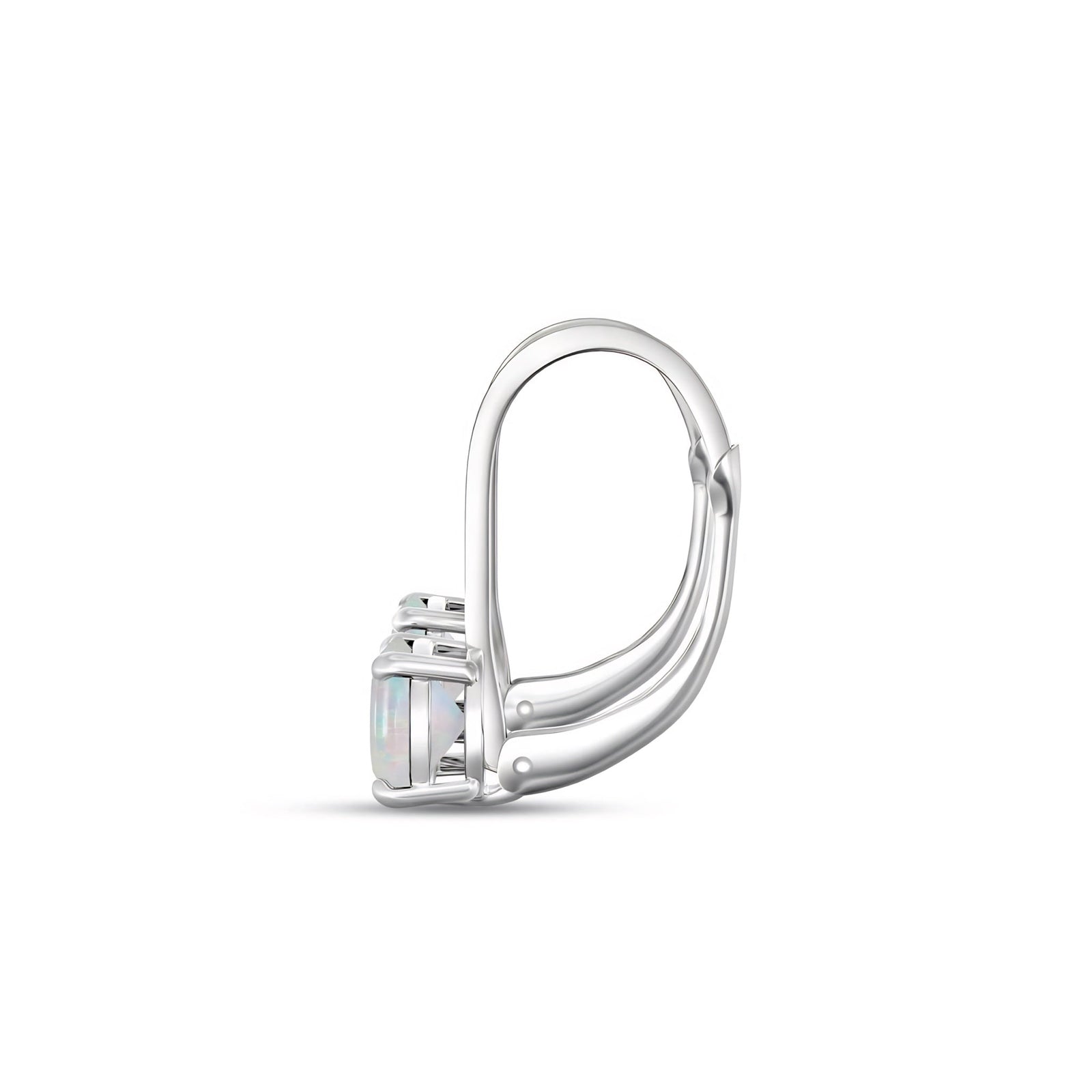 White Gold Heritage Earrings Ruby 10K — Lidia