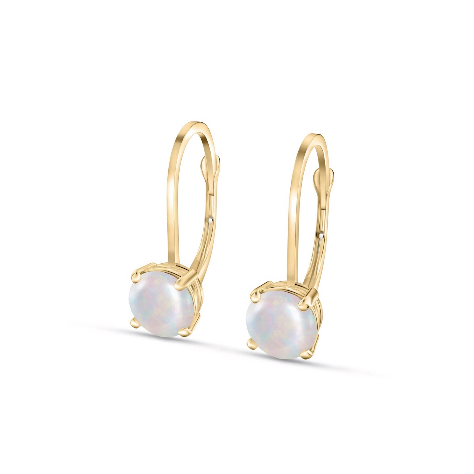 Yellow Gold Heritage Earrings Ruby 10K — Lidia