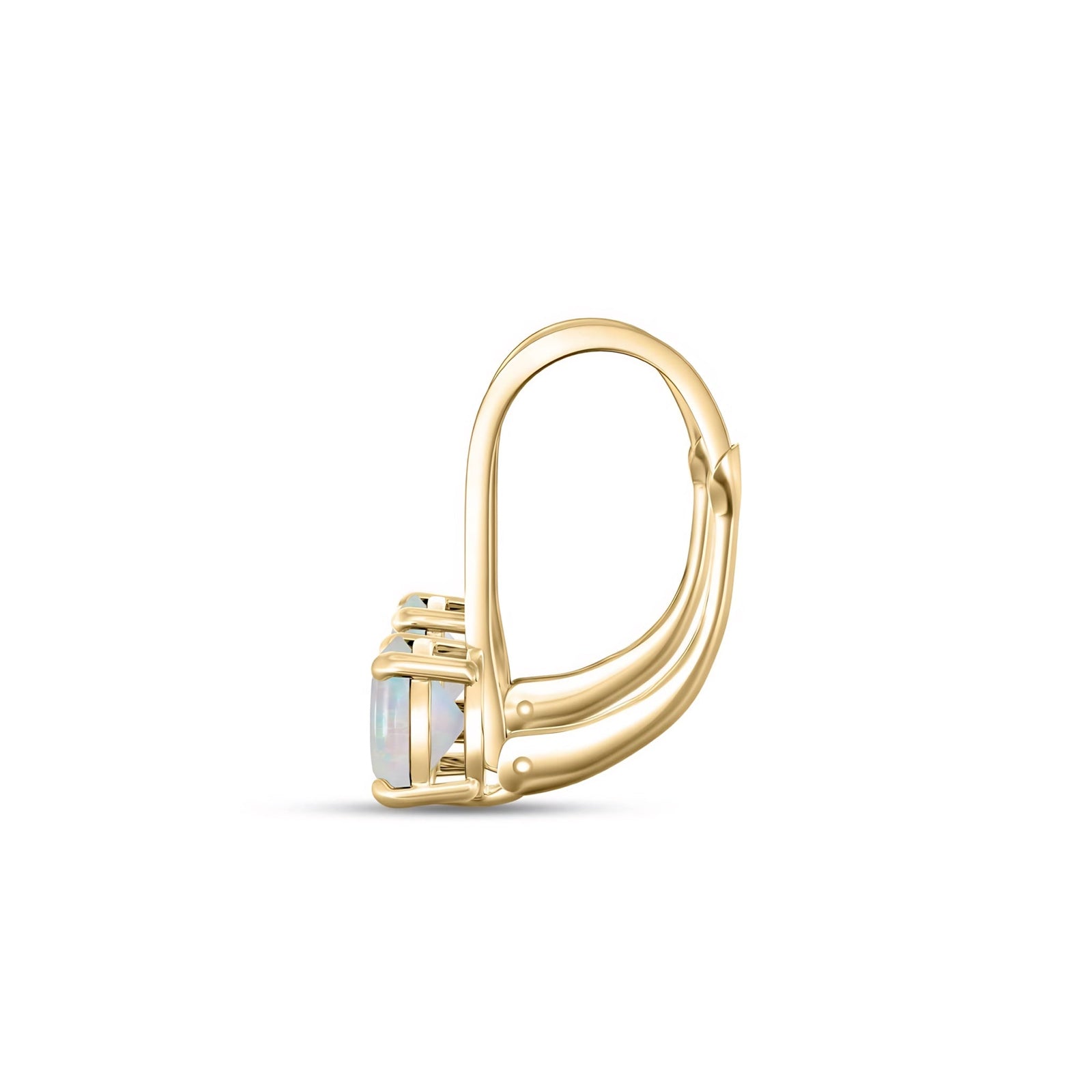 Yellow Gold Heritage Earrings Ruby 10K — Lidia