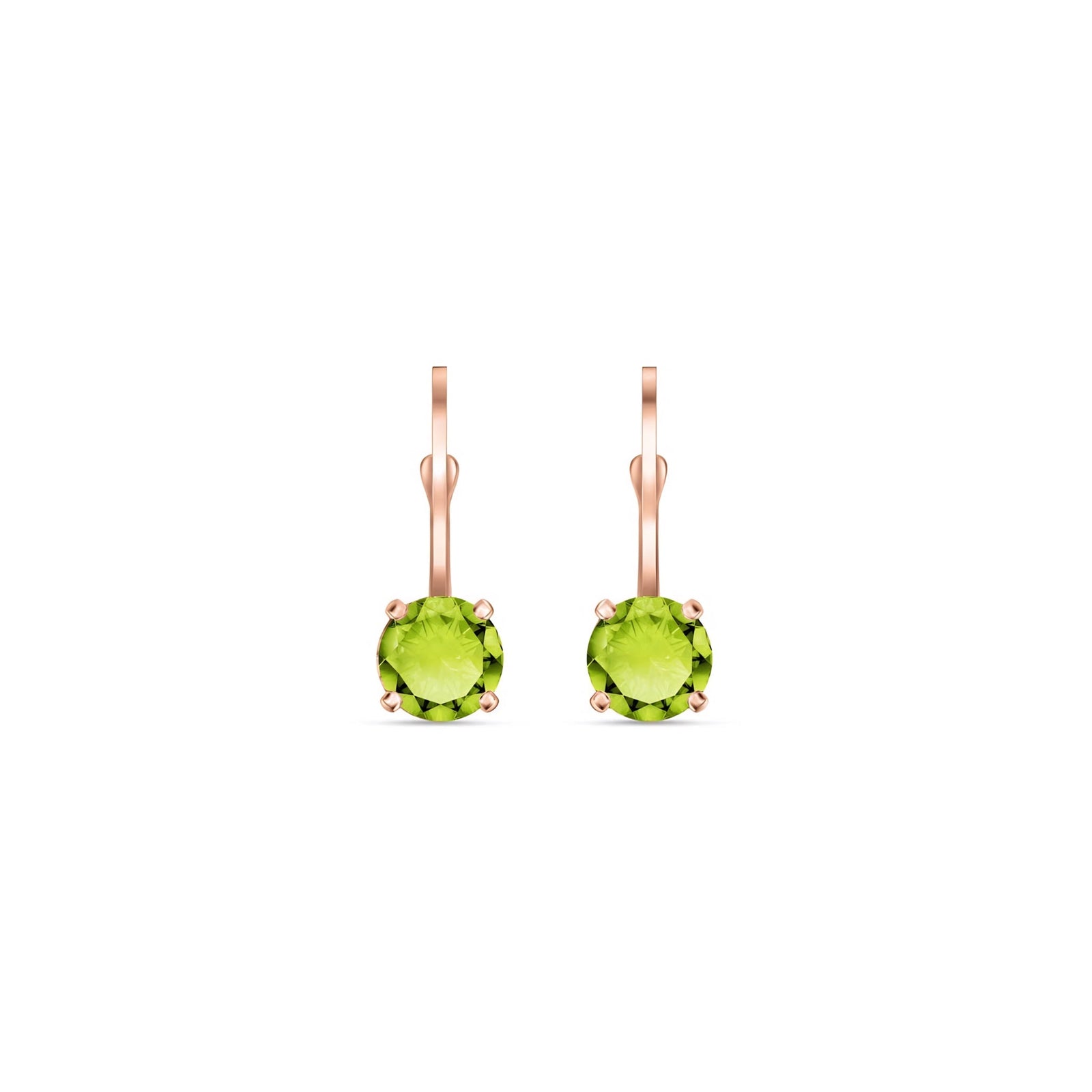 Rose Gold Heritage Earrings Sapphire 10K — Lidia