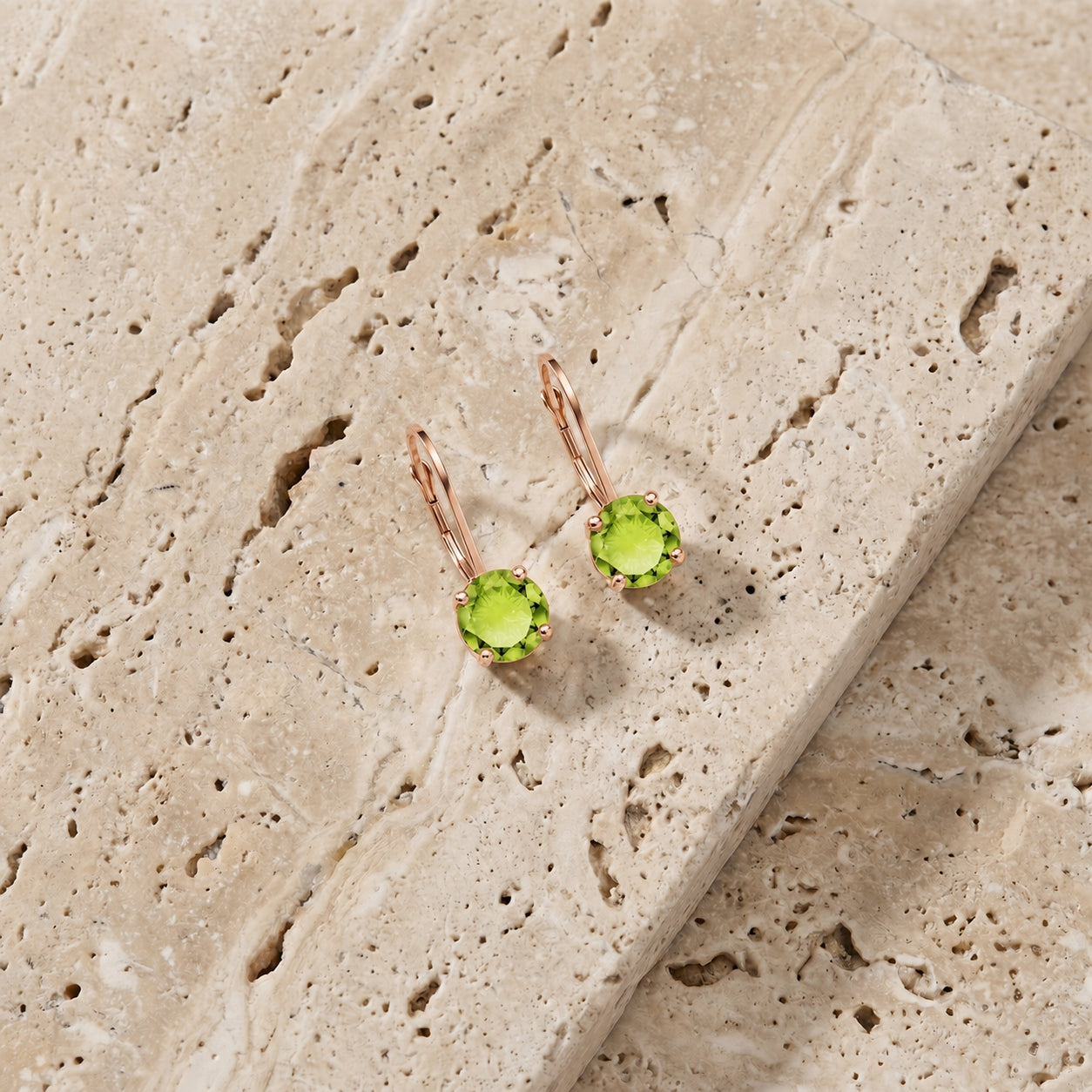 Rose Gold Heritage Earrings Sapphire 10K — Lidia