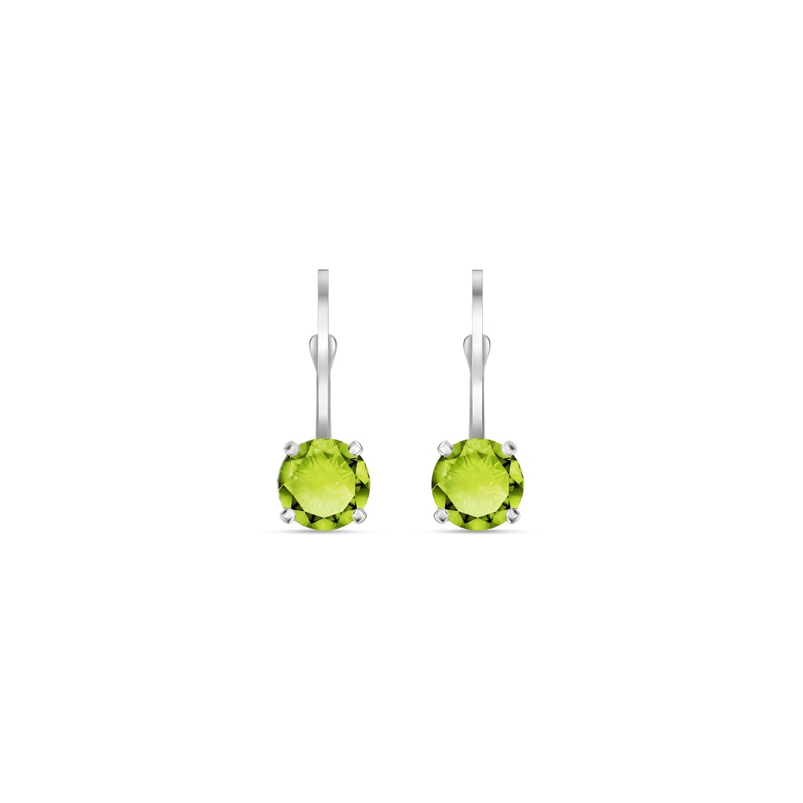 White Gold Heritage Earrings Sapphire 10K — Lidia