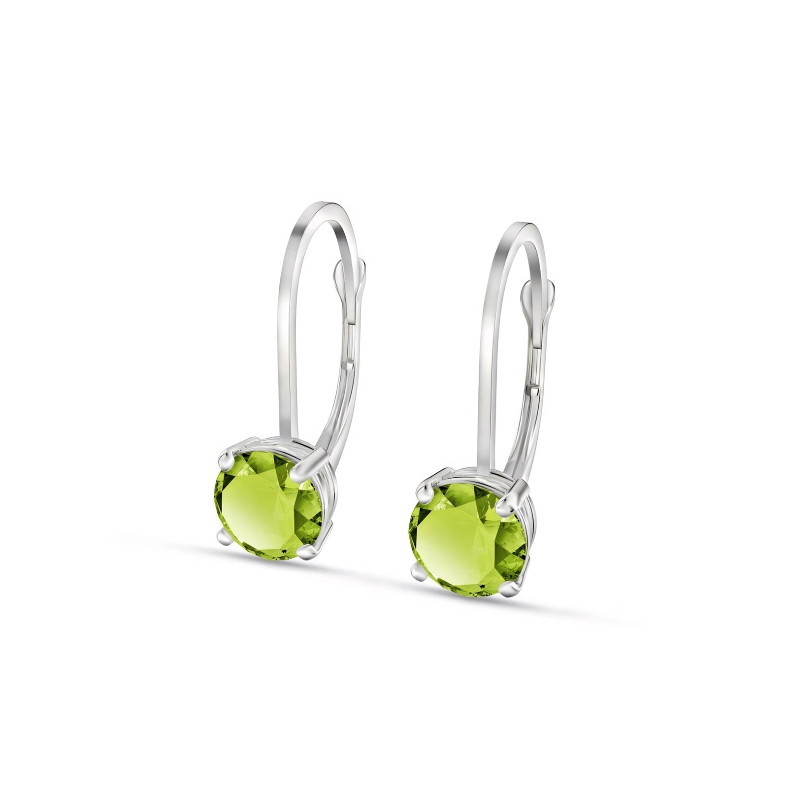White Gold Heritage Earrings Sapphire 10K — Lidia