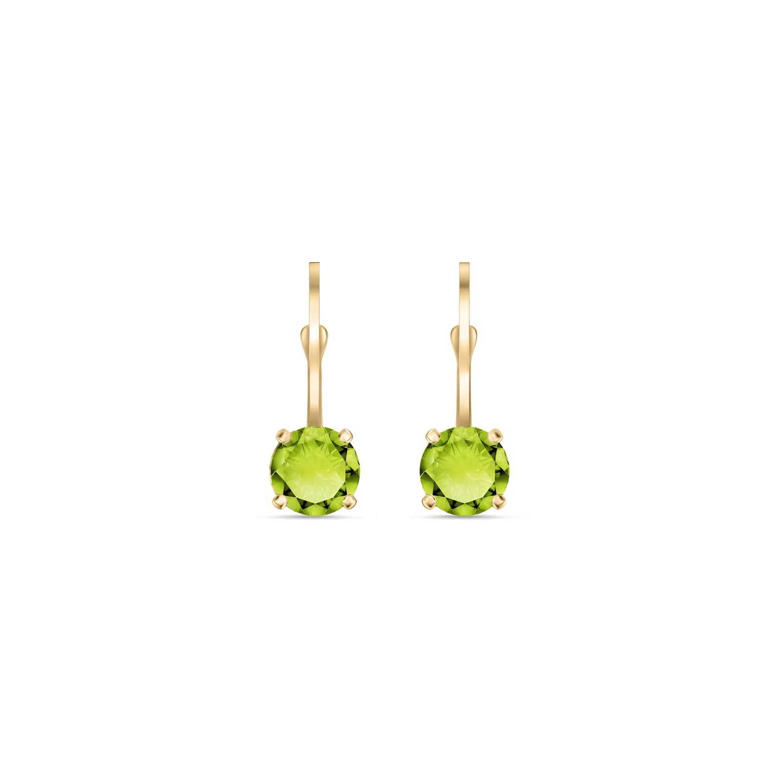 Yellow Gold Heritage Earrings Sapphire 10K — Lidia