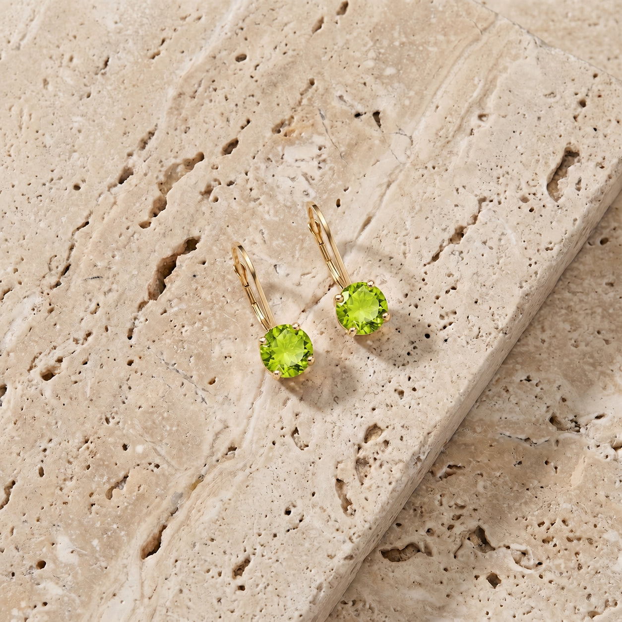 Yellow Gold Heritage Earrings Sapphire 10K — Lidia