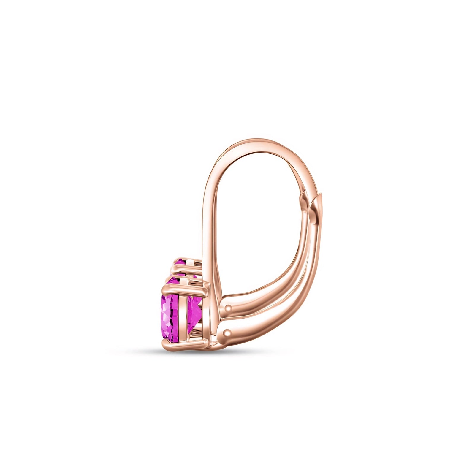 Rose Gold Heritage Earrings Pink Topaz 10K — Lidia