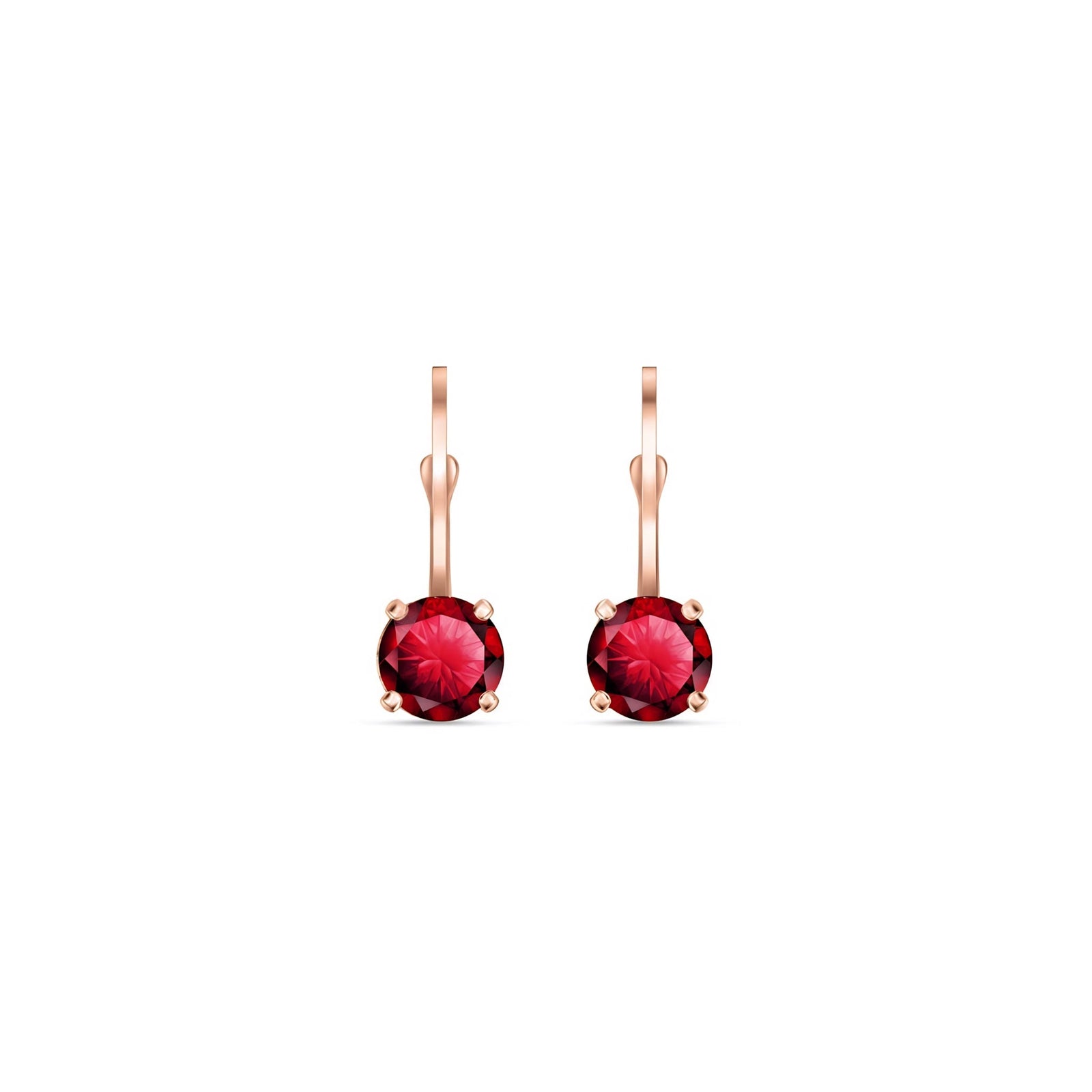Rose Gold Heritage Earrings Emerald 10K — Lidia