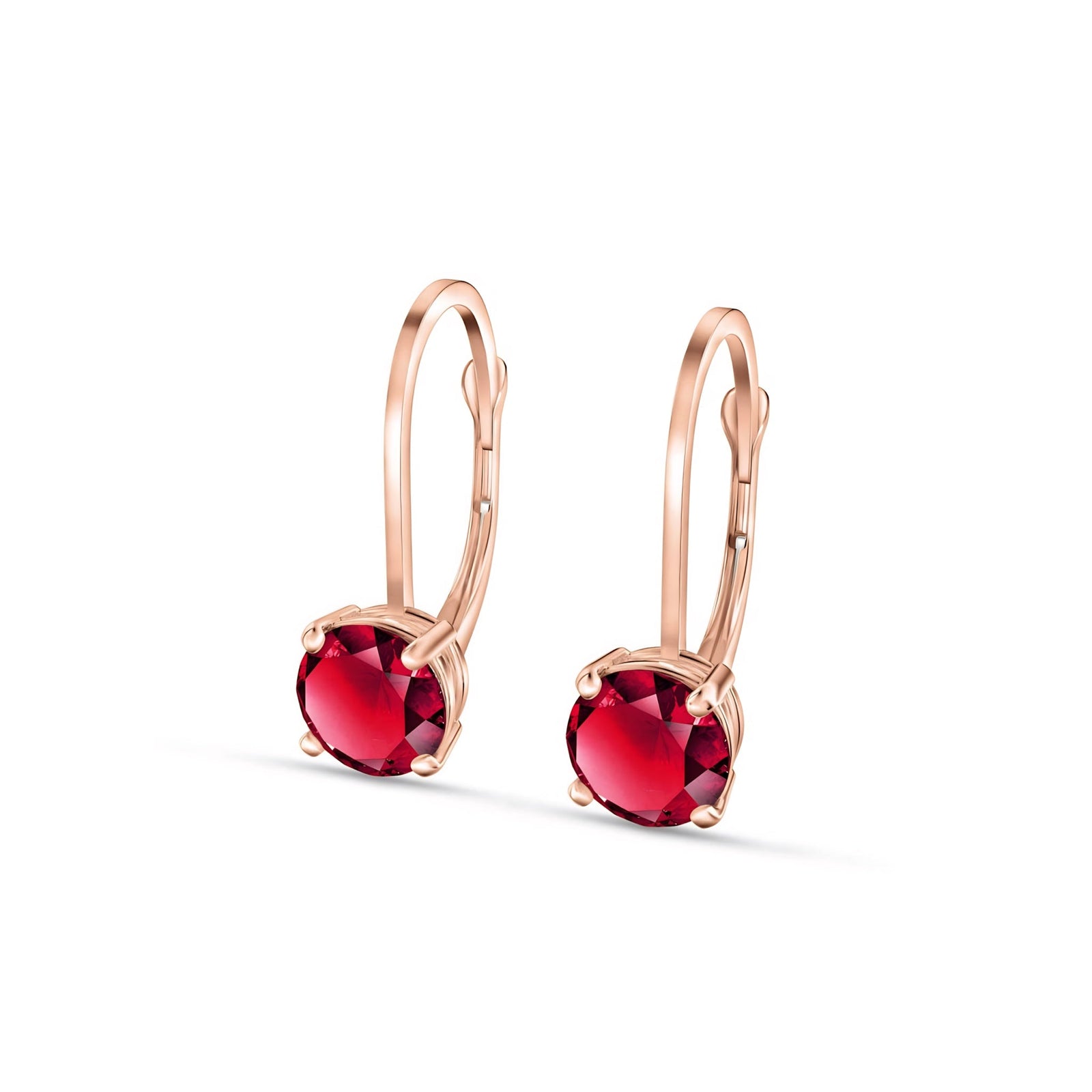 Rose Gold Heritage Earrings Emerald 10K — Lidia