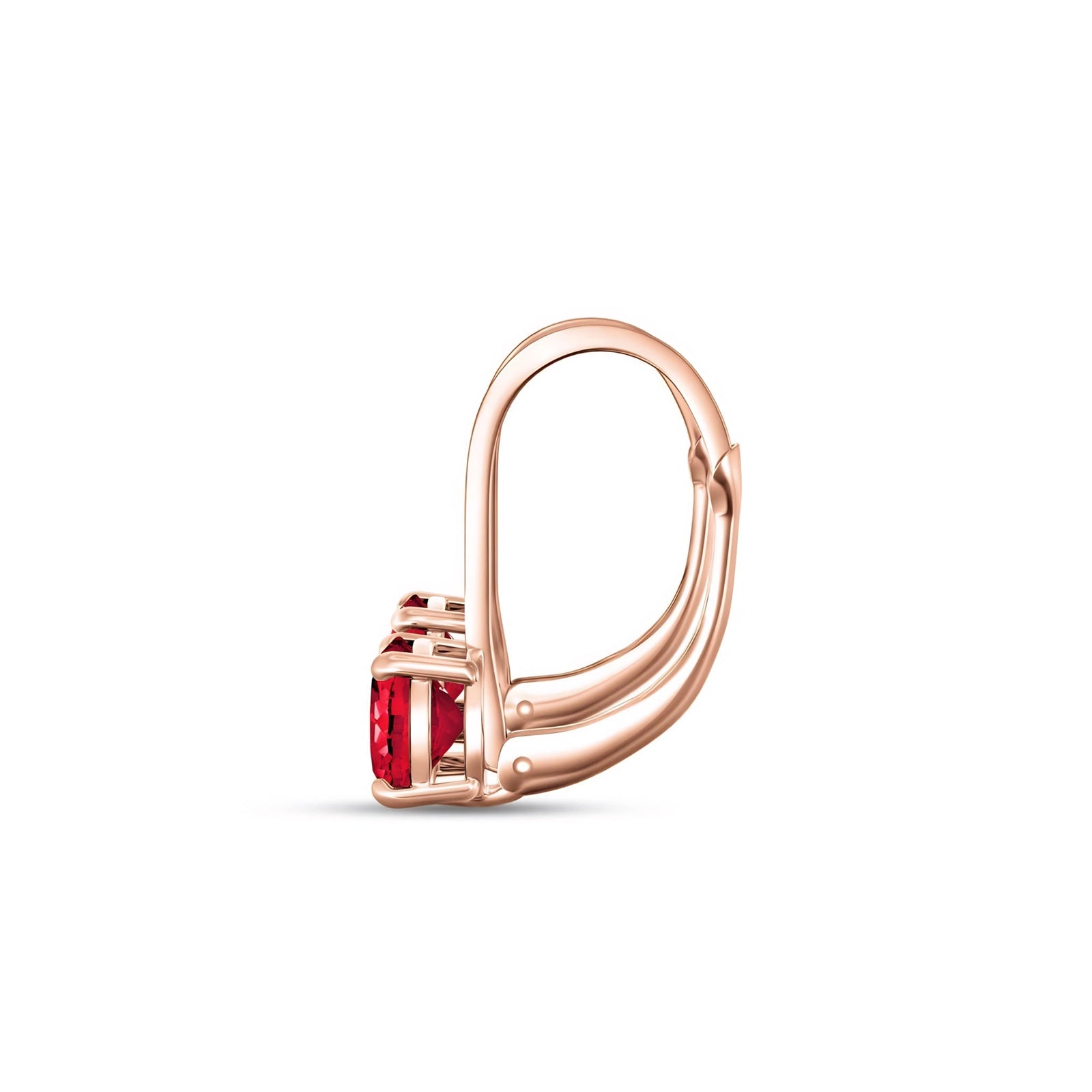 Rose Gold Heritage Earrings Emerald 10K — Lidia