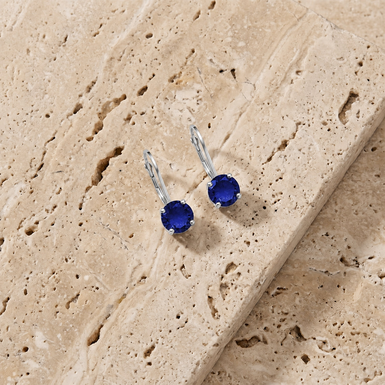 White Gold Heritage Earrings Opal 10K — Lidia