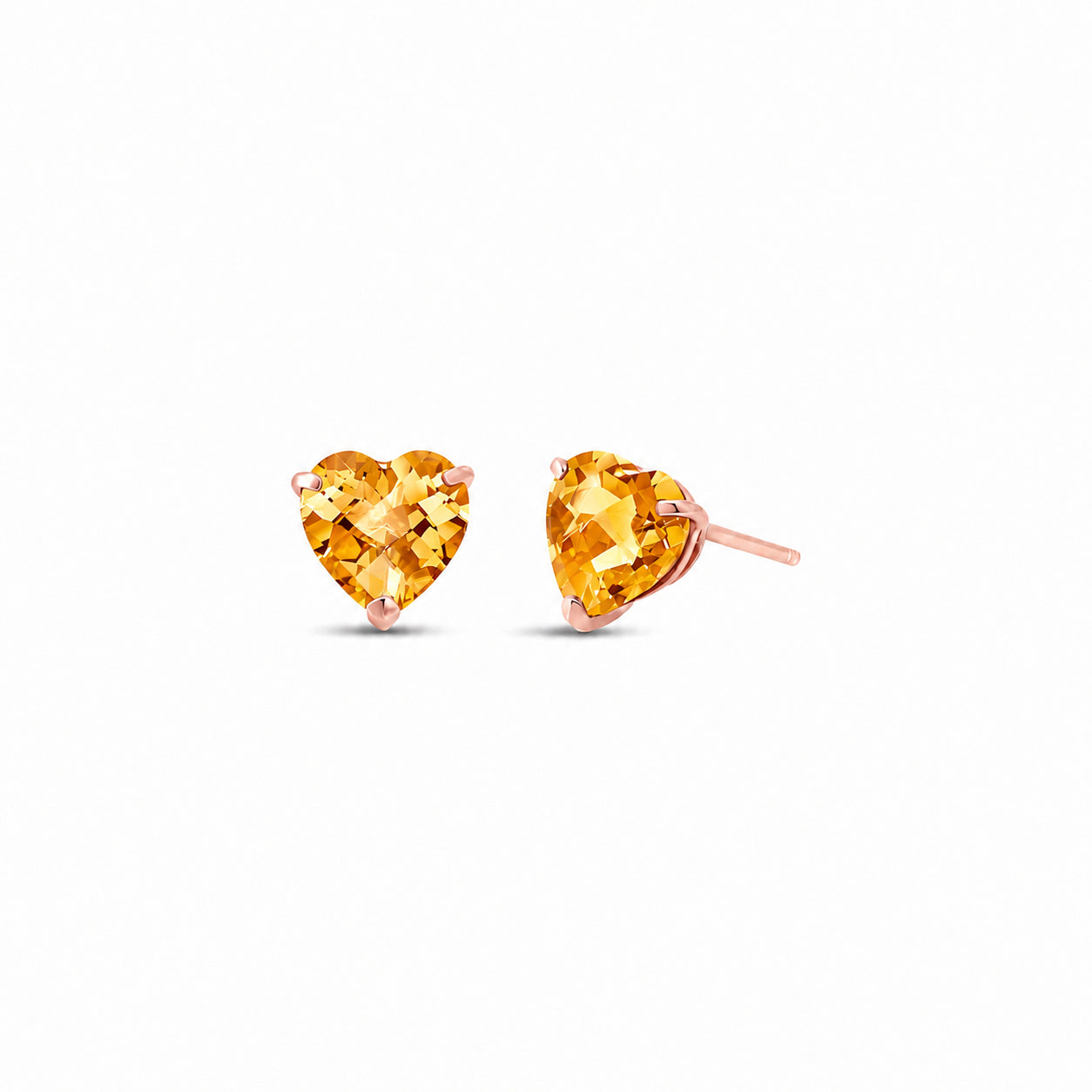 Rose Gold Grace Earrings Garnet 10K — Minerva
