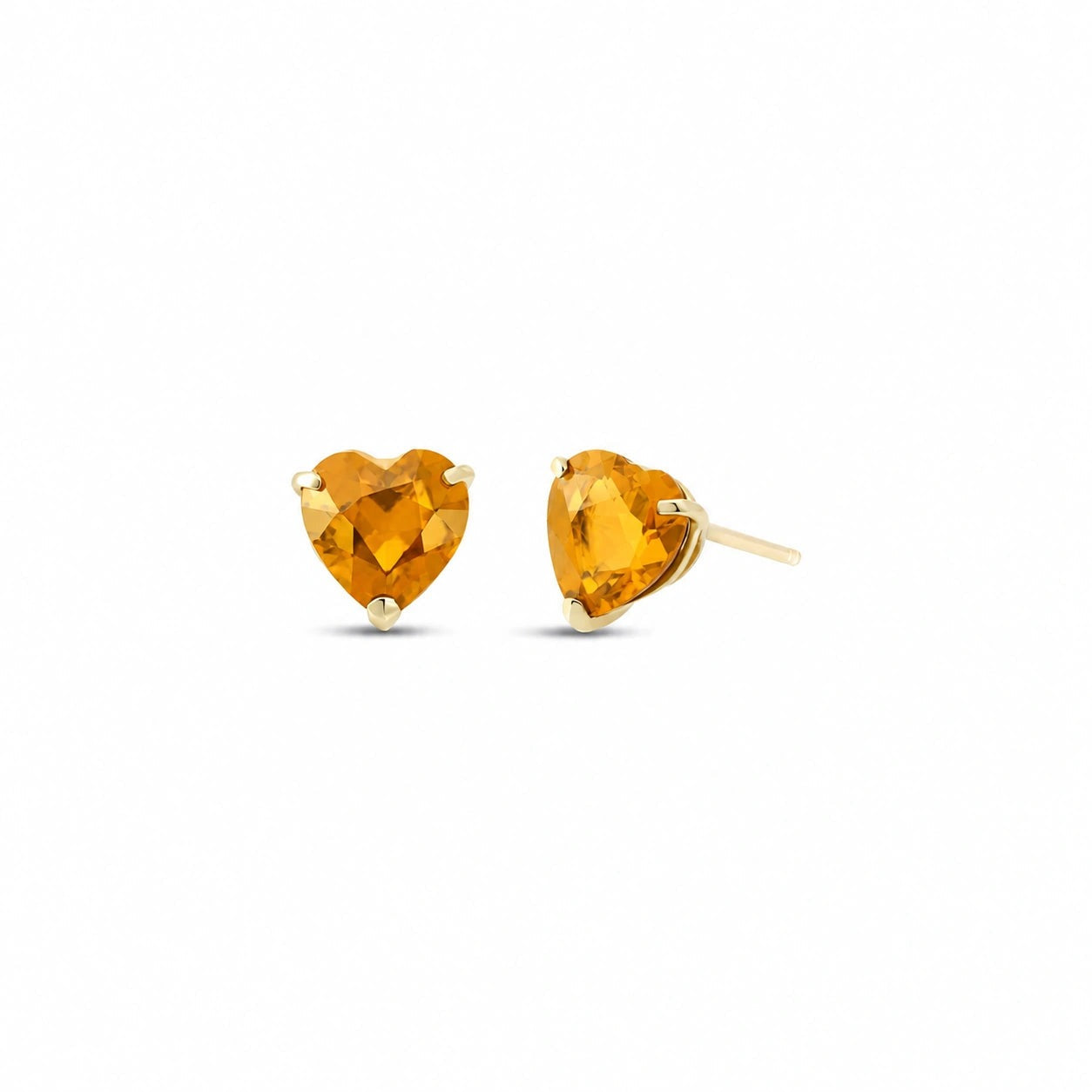 Yellow Gold Grace Earrings Citrine 10K — Minerva