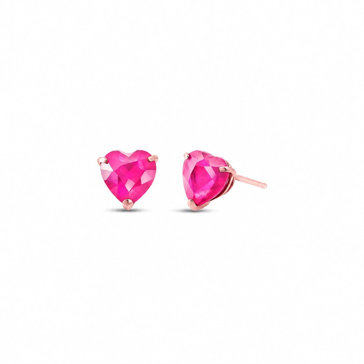 Rose Gold Grace Earrings Pink Topaz 10K — Minerva