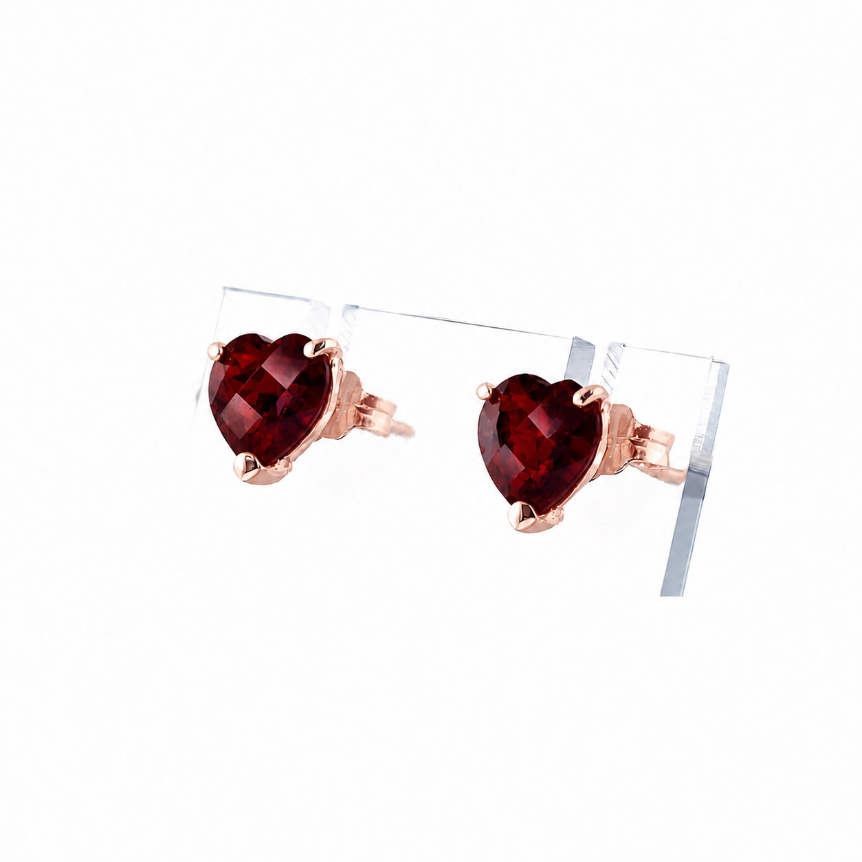 Rose Gold Grace Earrings Pink Topaz 10K — Minerva