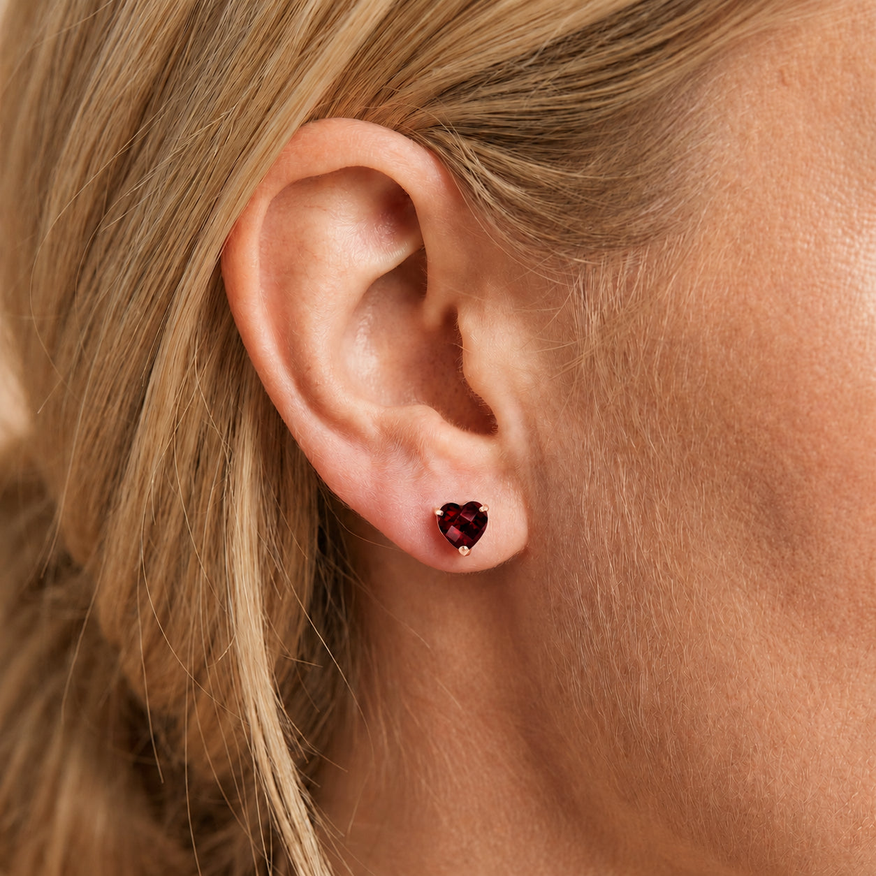 Rose Gold Grace Earrings Pink Topaz 10K — Minerva