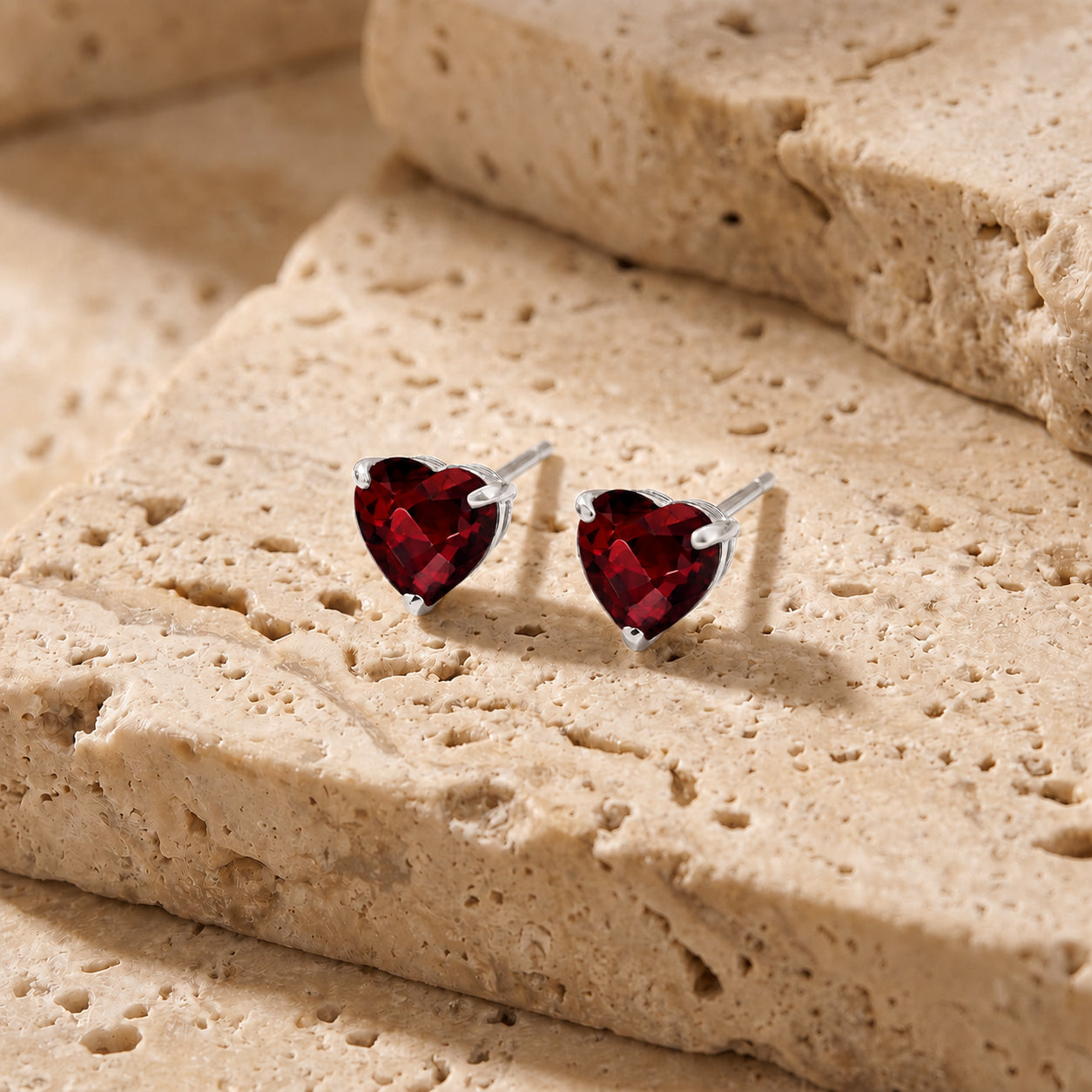 White Gold Grace Earrings Pink Topaz 10K — Minerva