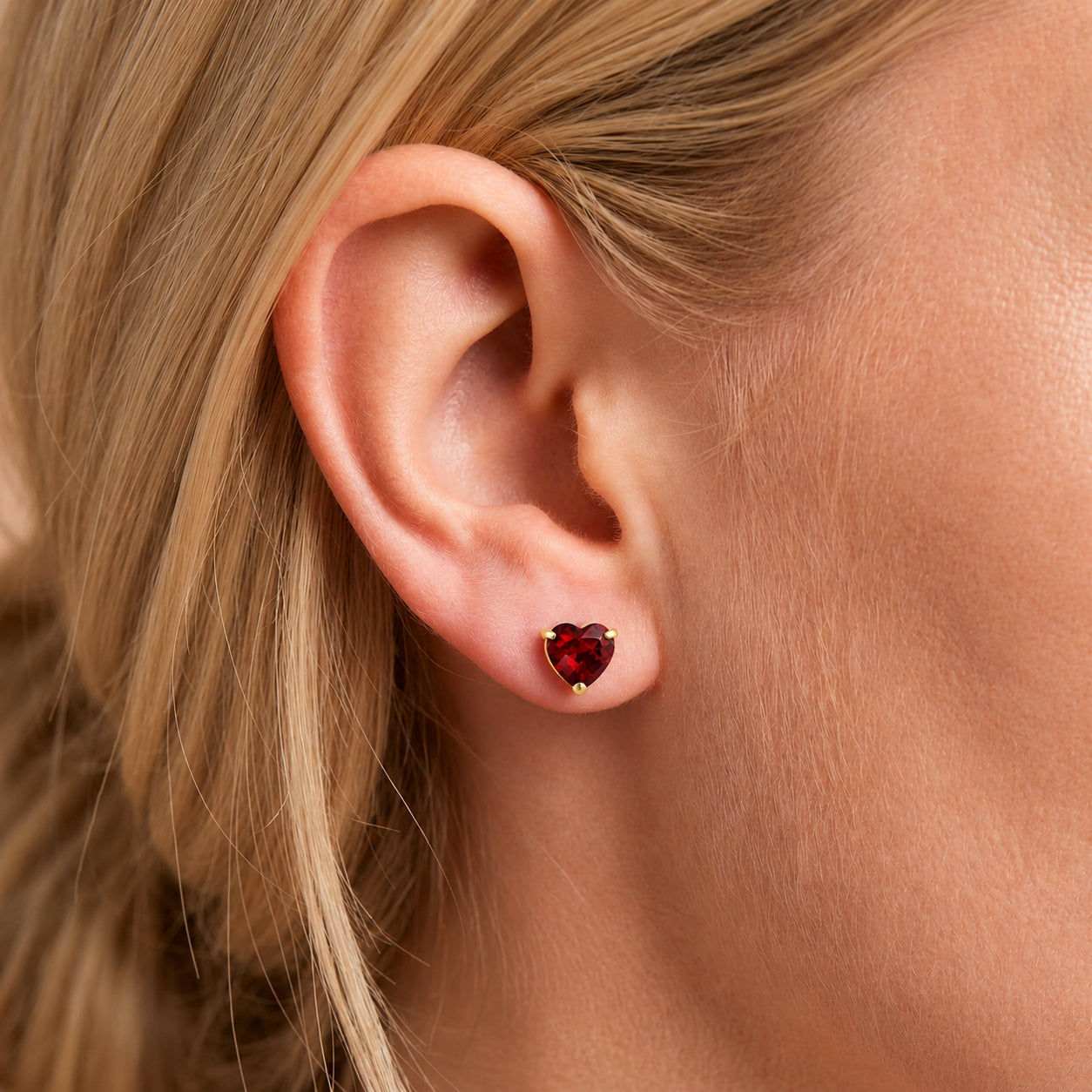 Yellow Gold Grace Earrings Pink Topaz 10K — Minerva