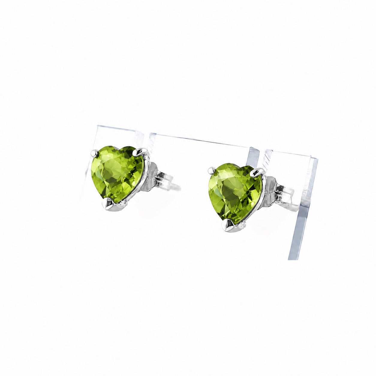 White Gold Grace Earrings Aquamarine 10K — Minerva