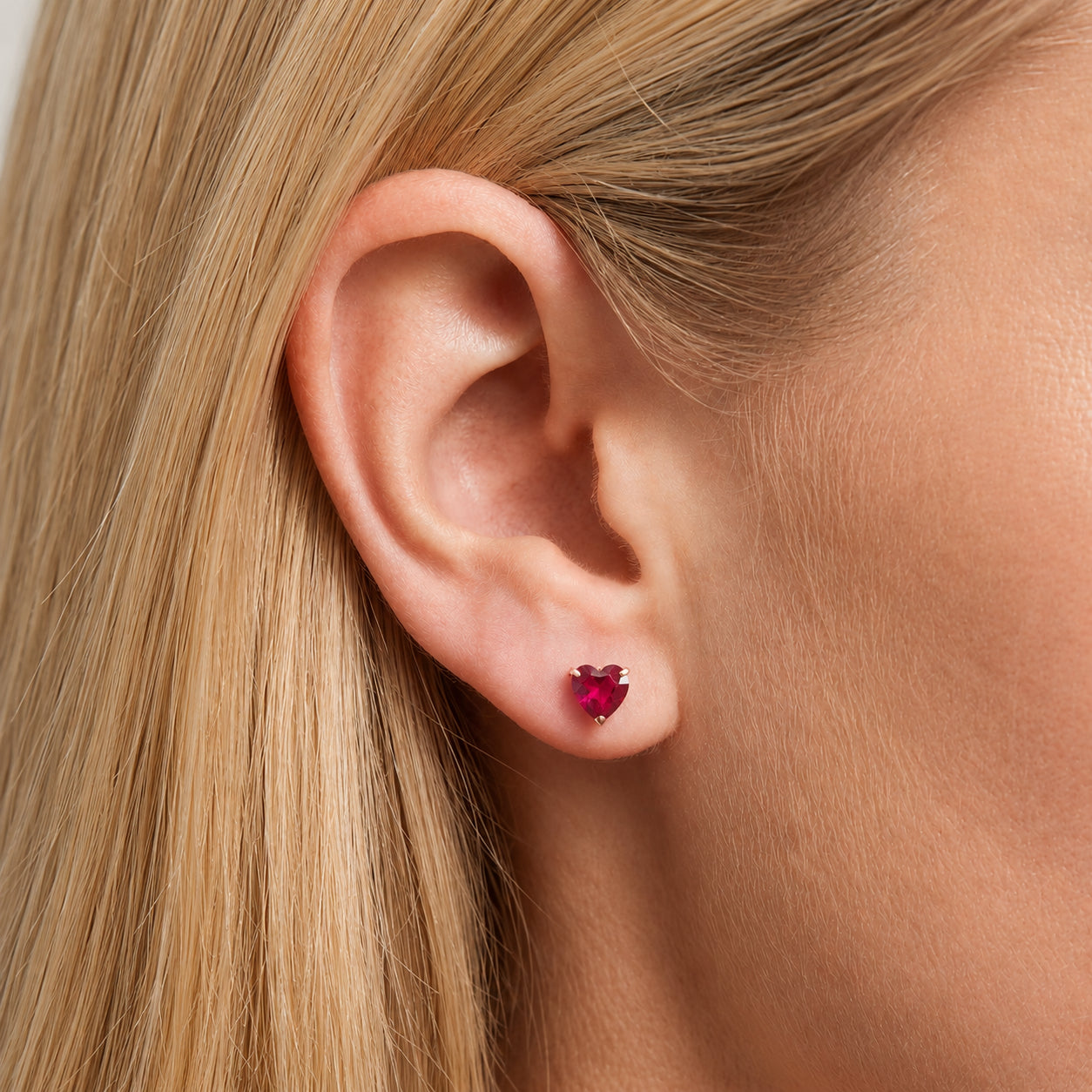 Rose Gold Grace Earrings Emerald 10K — Minerva