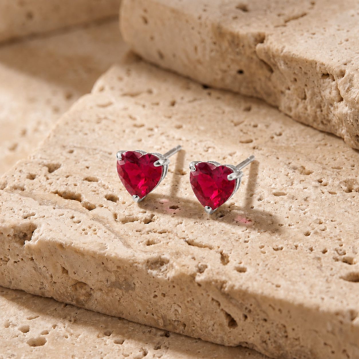 White Gold Grace Earrings Emerald 10K — Minerva