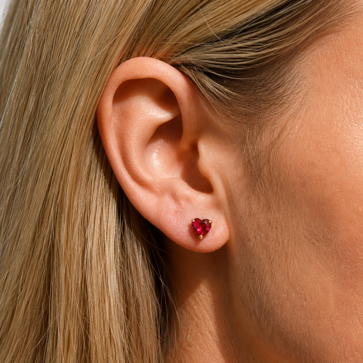 Yellow Gold Grace Earrings Emerald 10K — Minerva