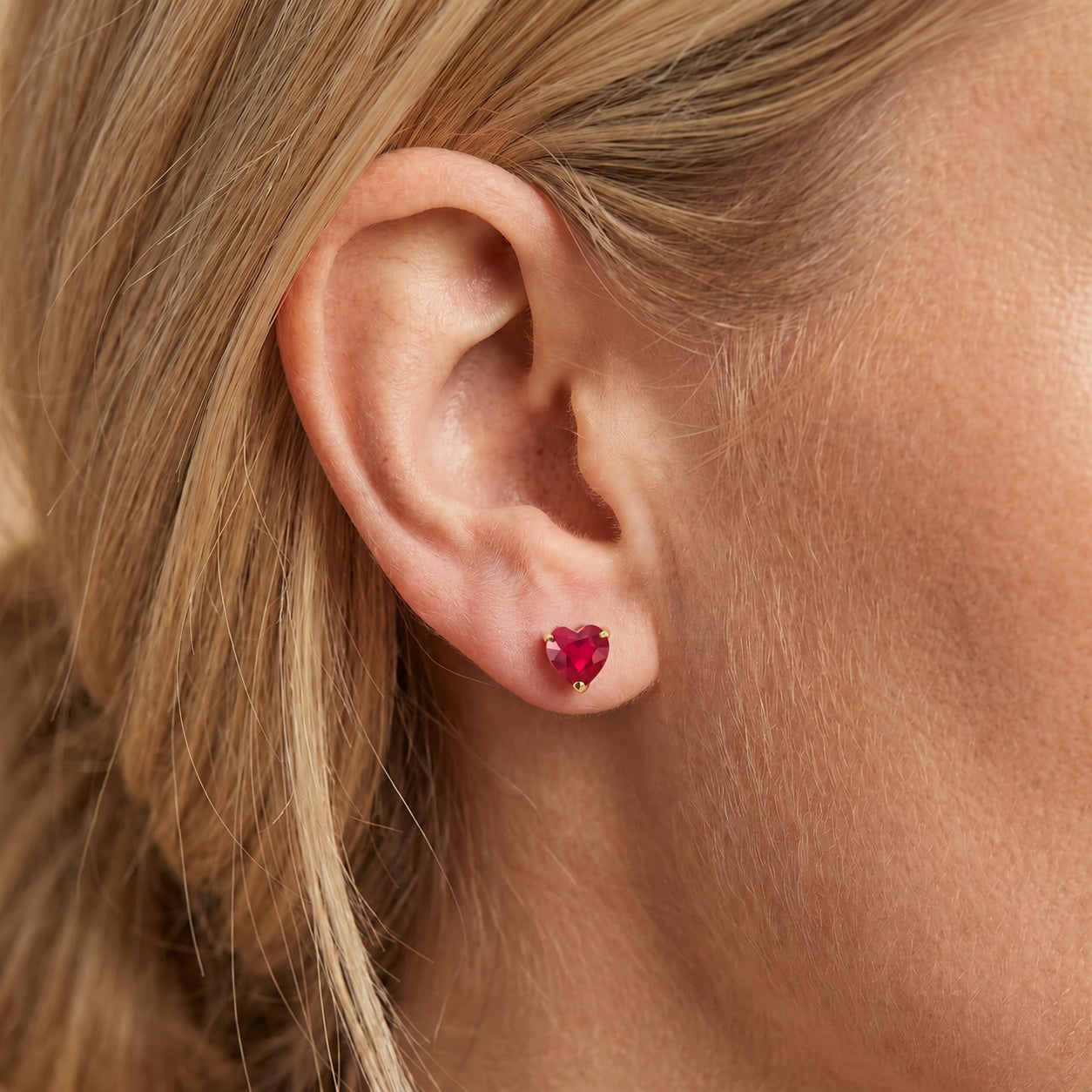 Yellow Gold Grace Earrings Emerald 10K — Minerva