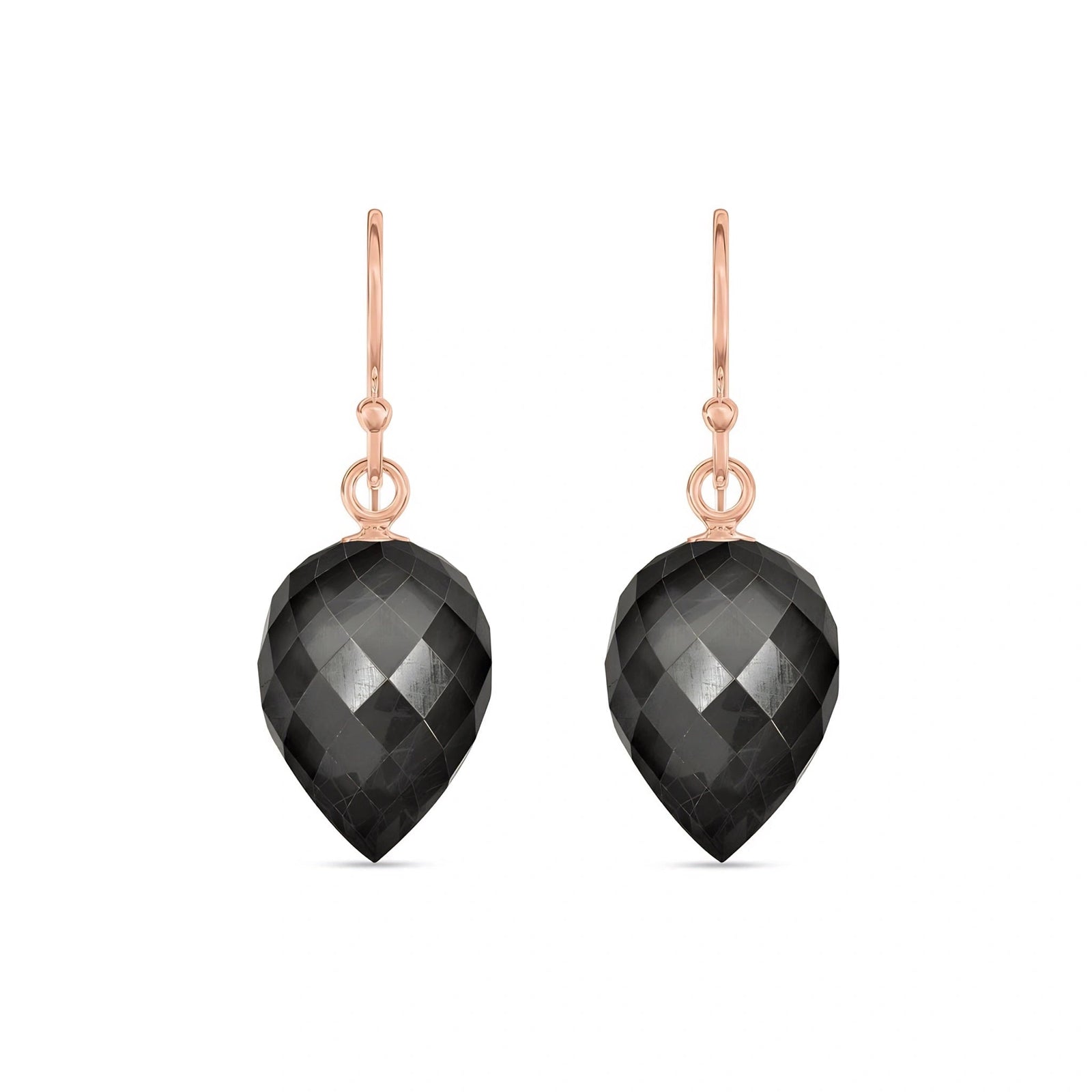 Rose Gold Earrings Spinel 10K — Camilla