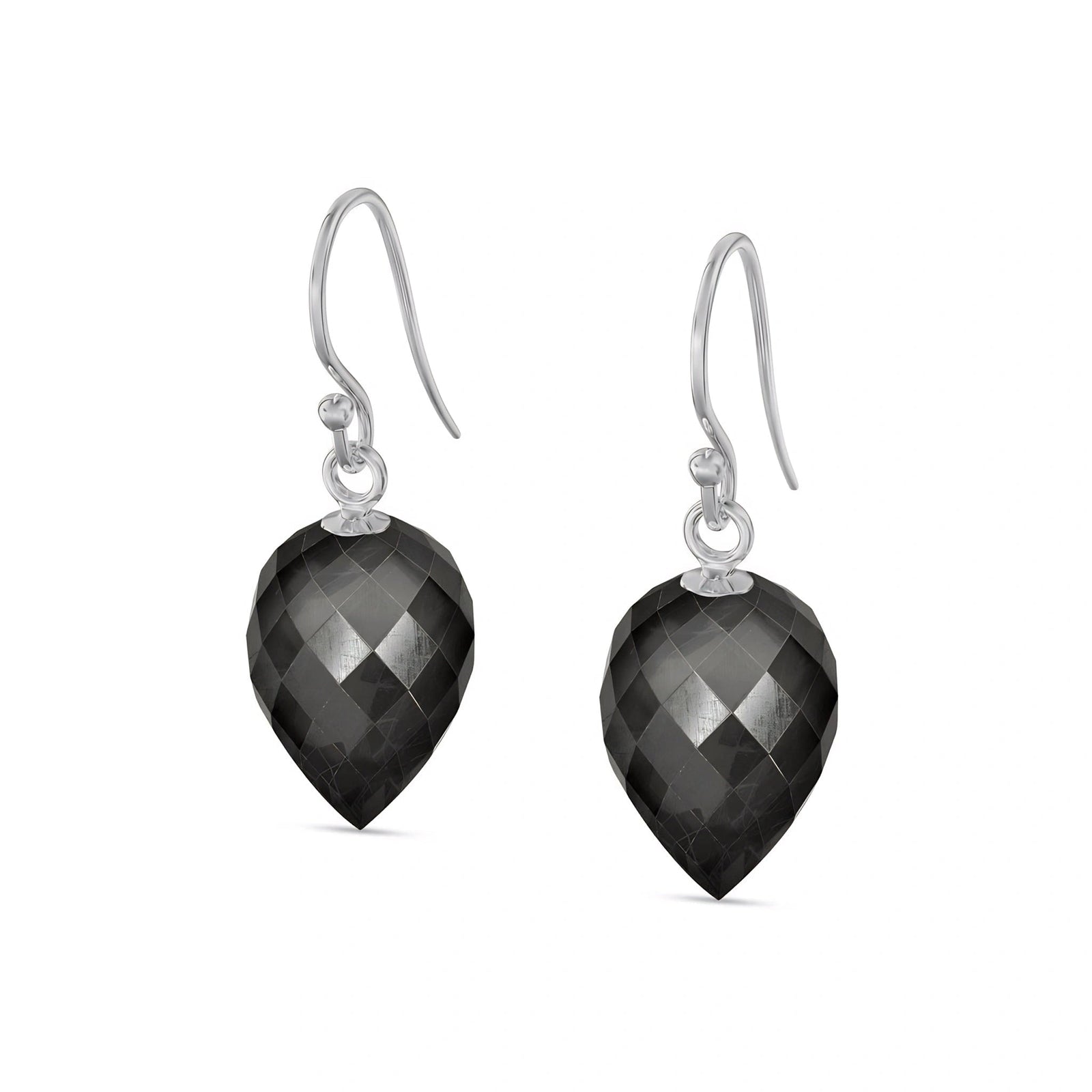 White Gold Earrings Spinel 10K — Camilla