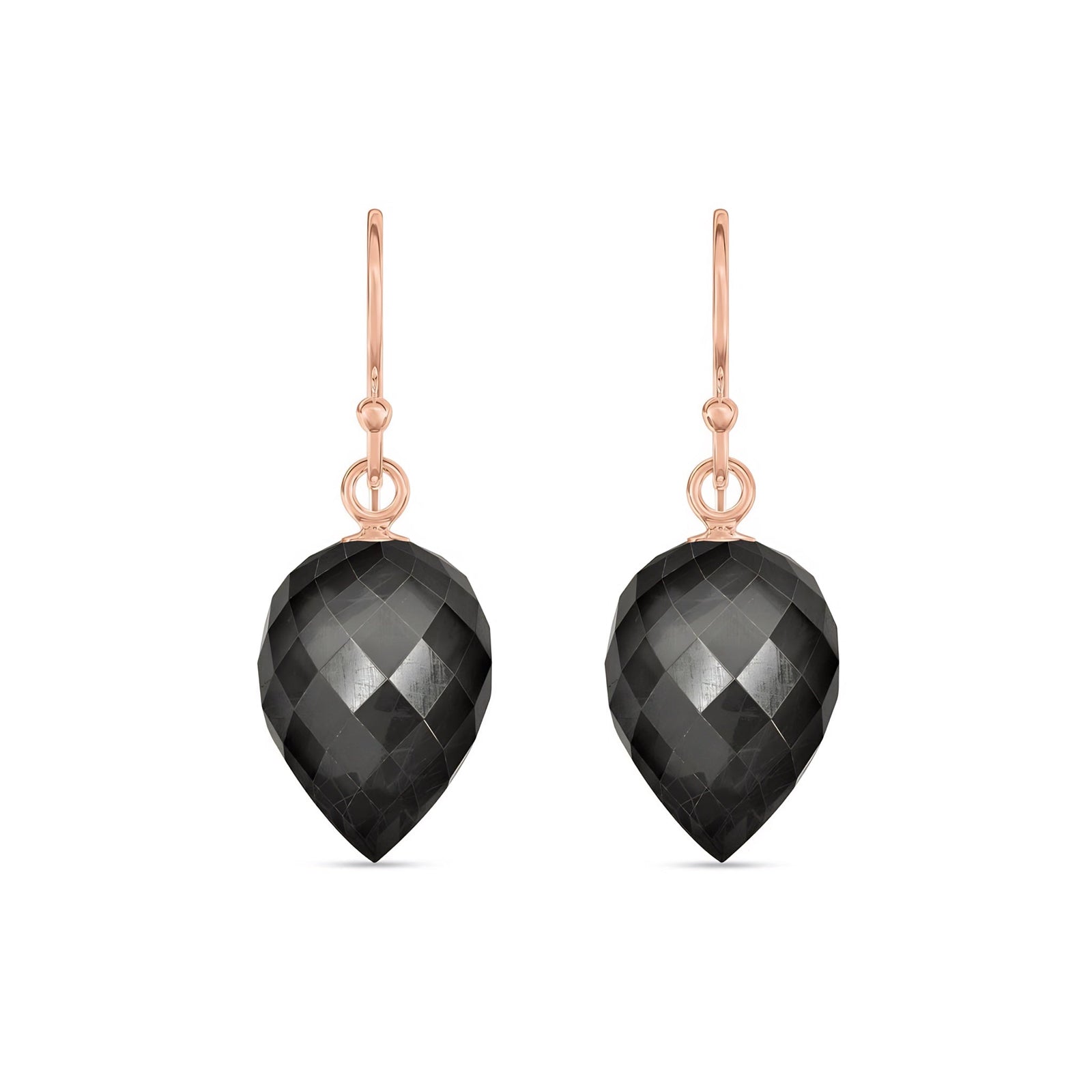 Rose Gold Earrings Sapphire 10K — Camilla