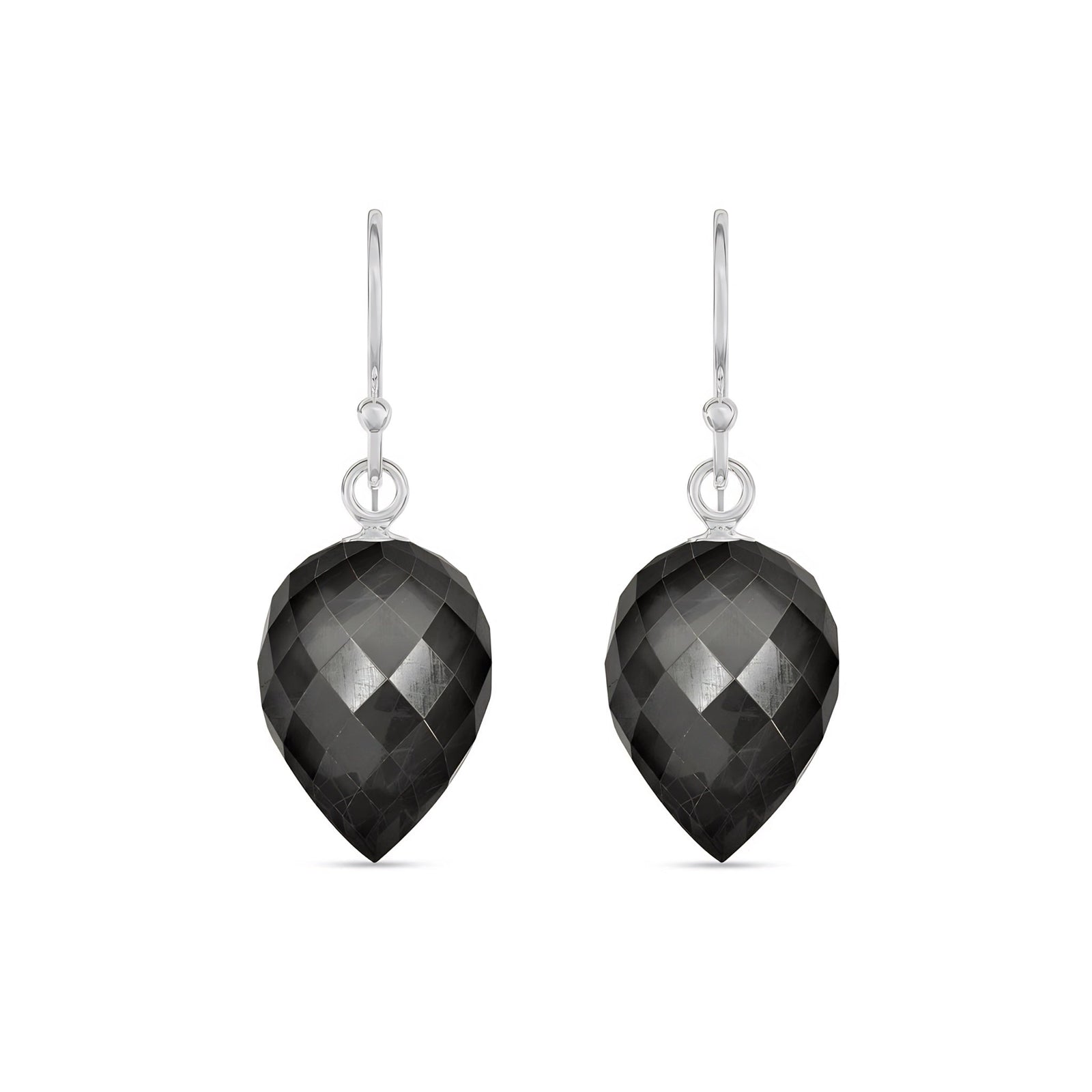 White Gold Earrings Sapphire 10K — Camilla