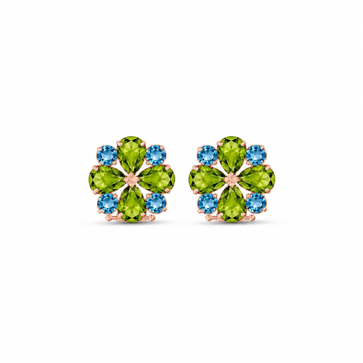 Rose Gold Grace Earrings Amethyst 10K — Eliana