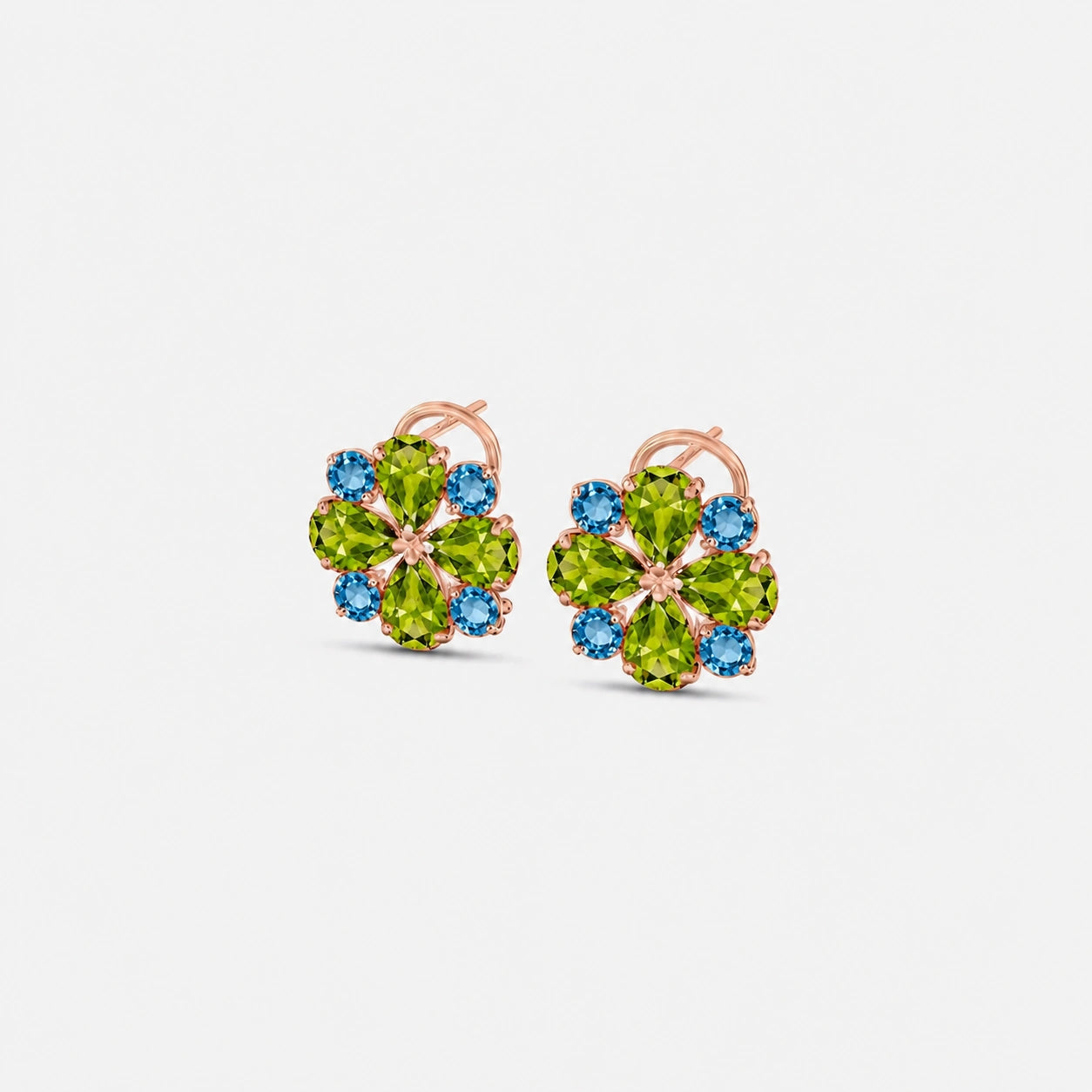 Rose Gold Grace Earrings Amethyst 10K — Eliana